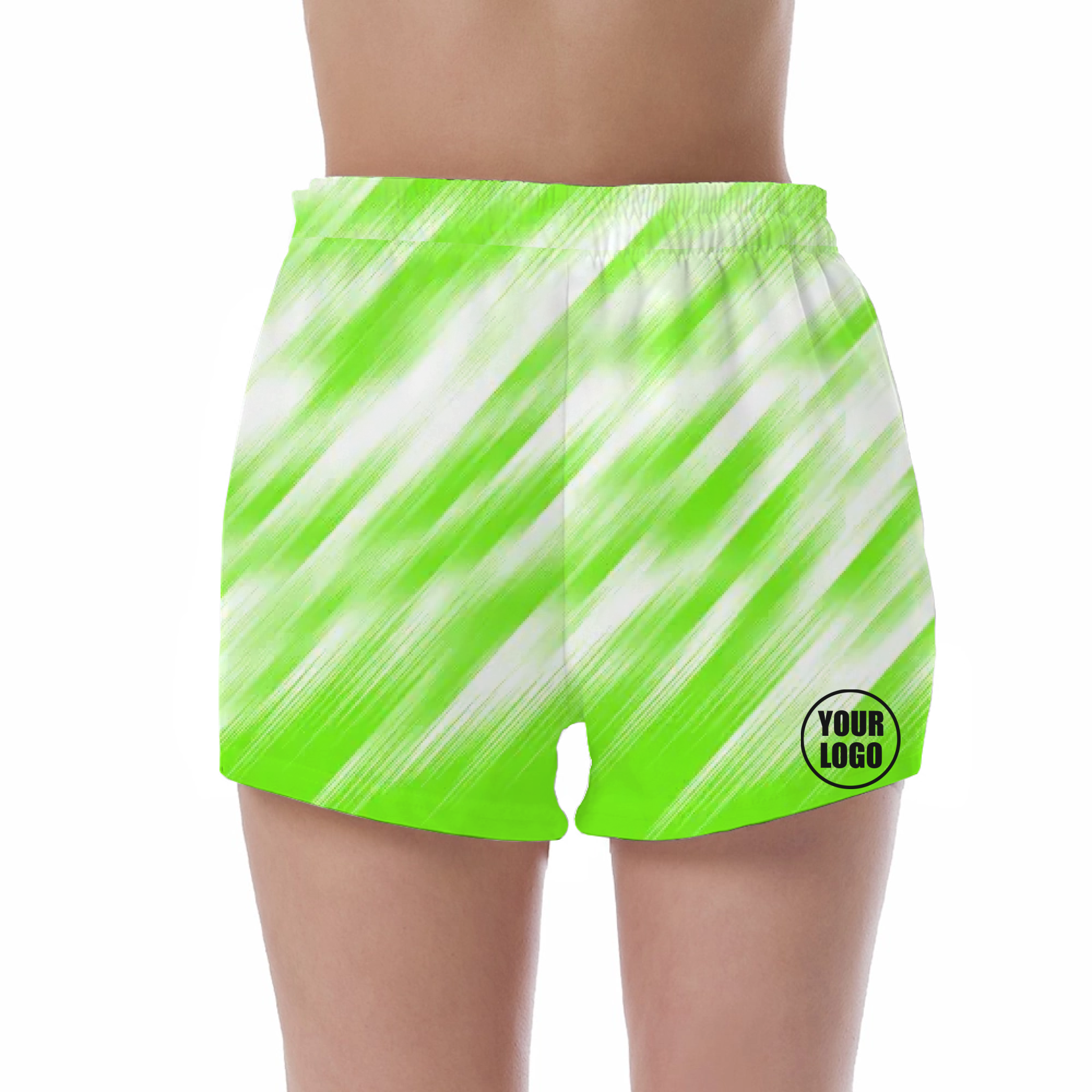 Picklewin Unique Brushstroke Women's Custom UV Protection Shorts - alternate
