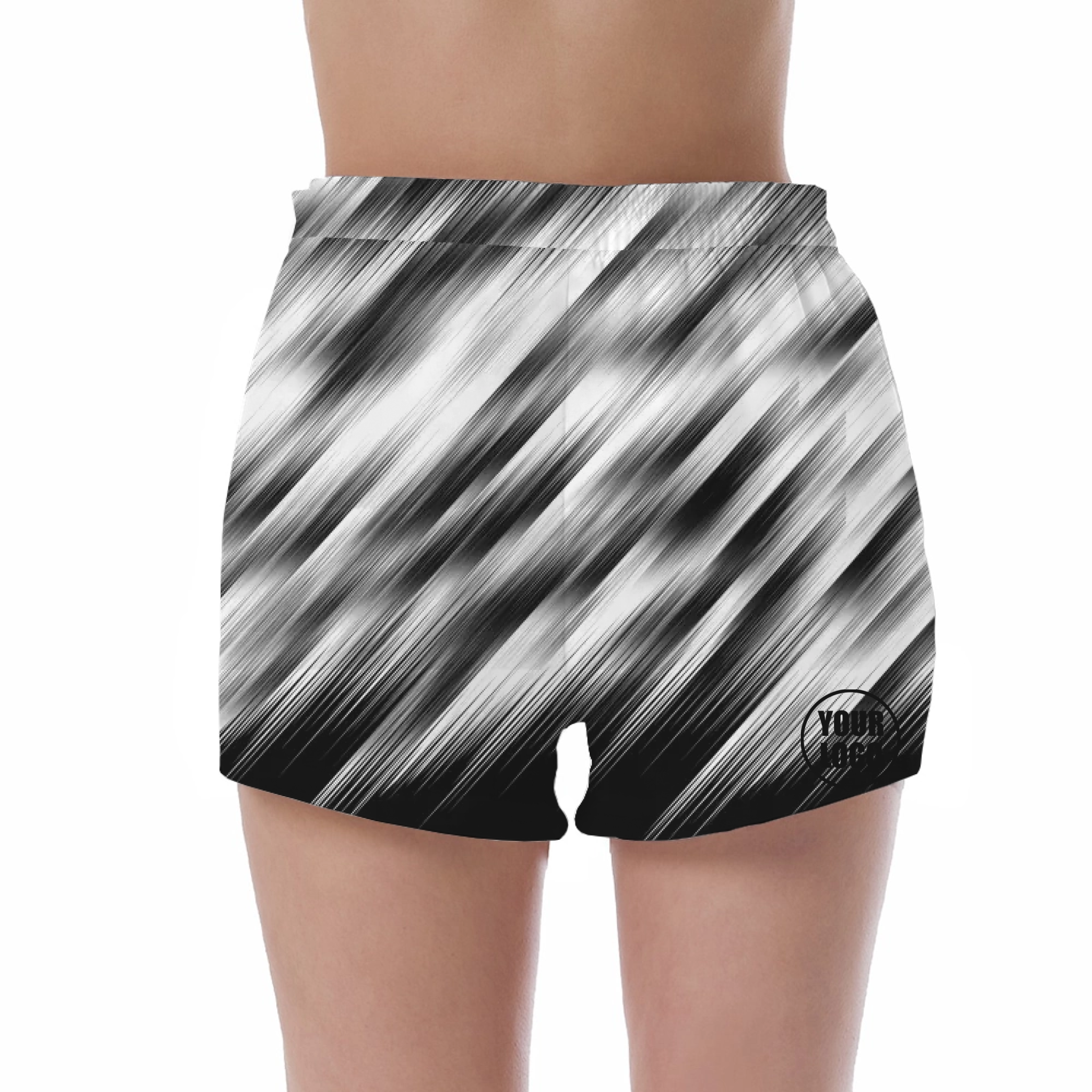 Picklewin Unique Brushstroke Women's Custom UV Protection Shorts
