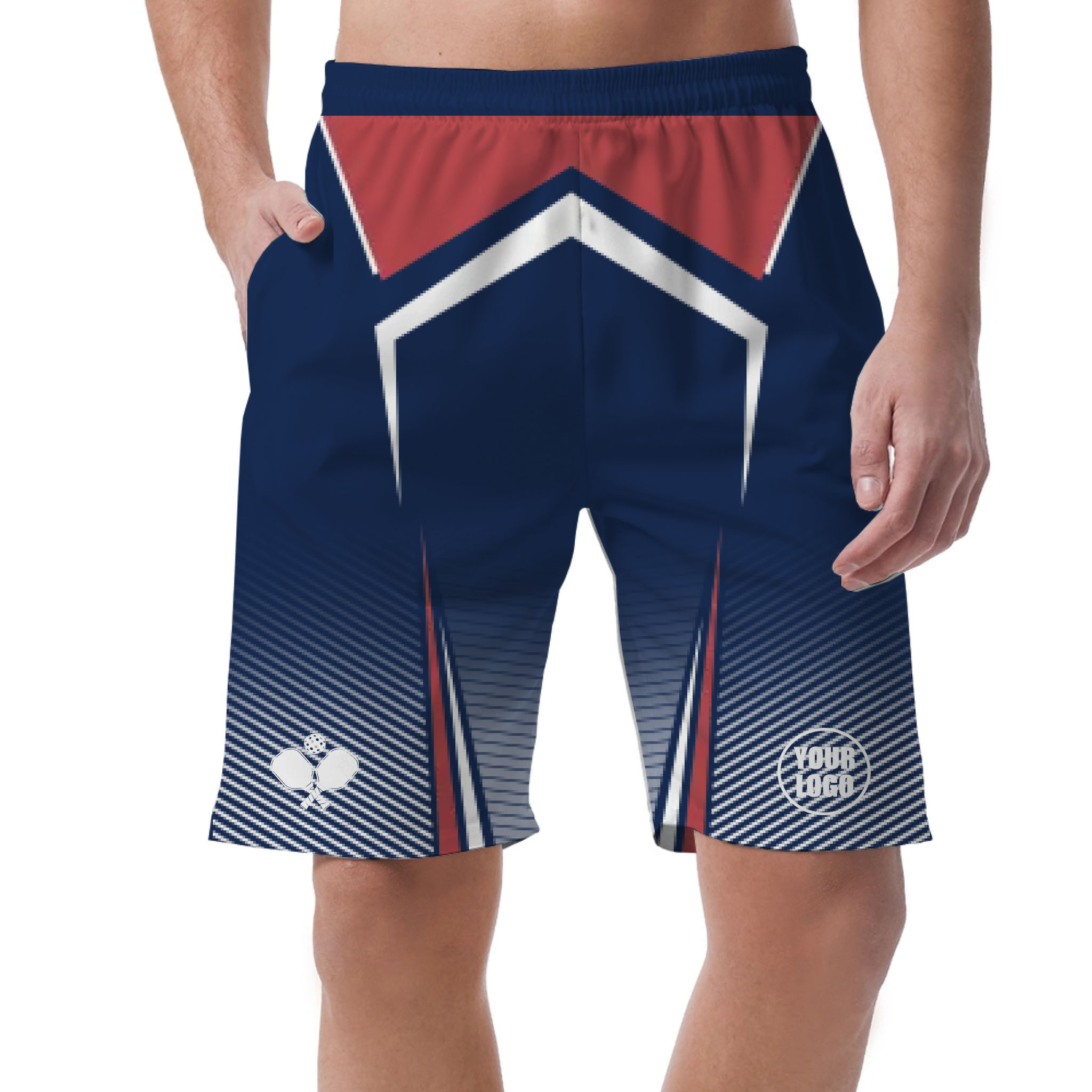 Picklewin Unique Custom Logo For Pickleball Team Men's Short Pants 