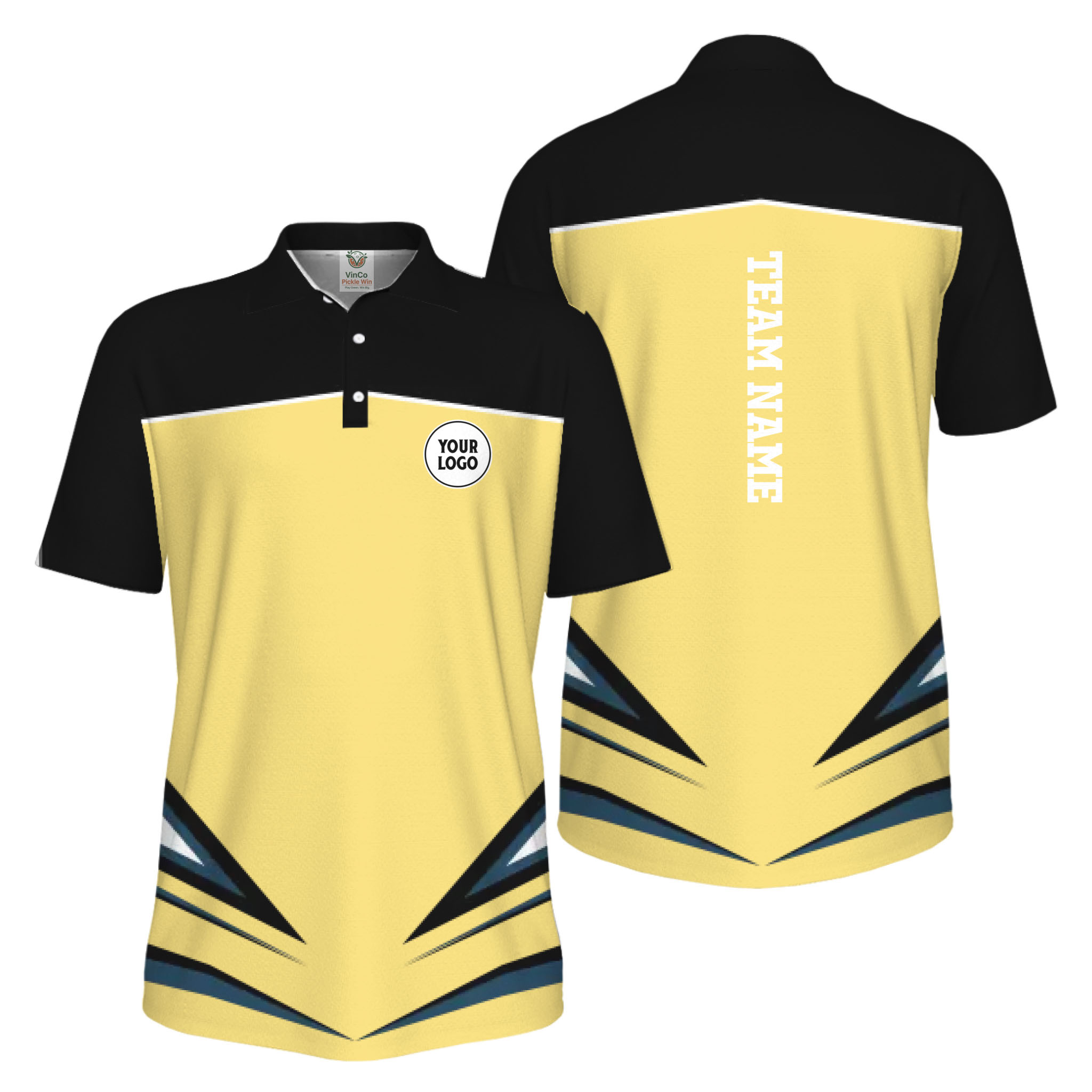 Picklewin Unique Custom Logo For Sport Team UV Protection Men Polo Shirts Bulk Price