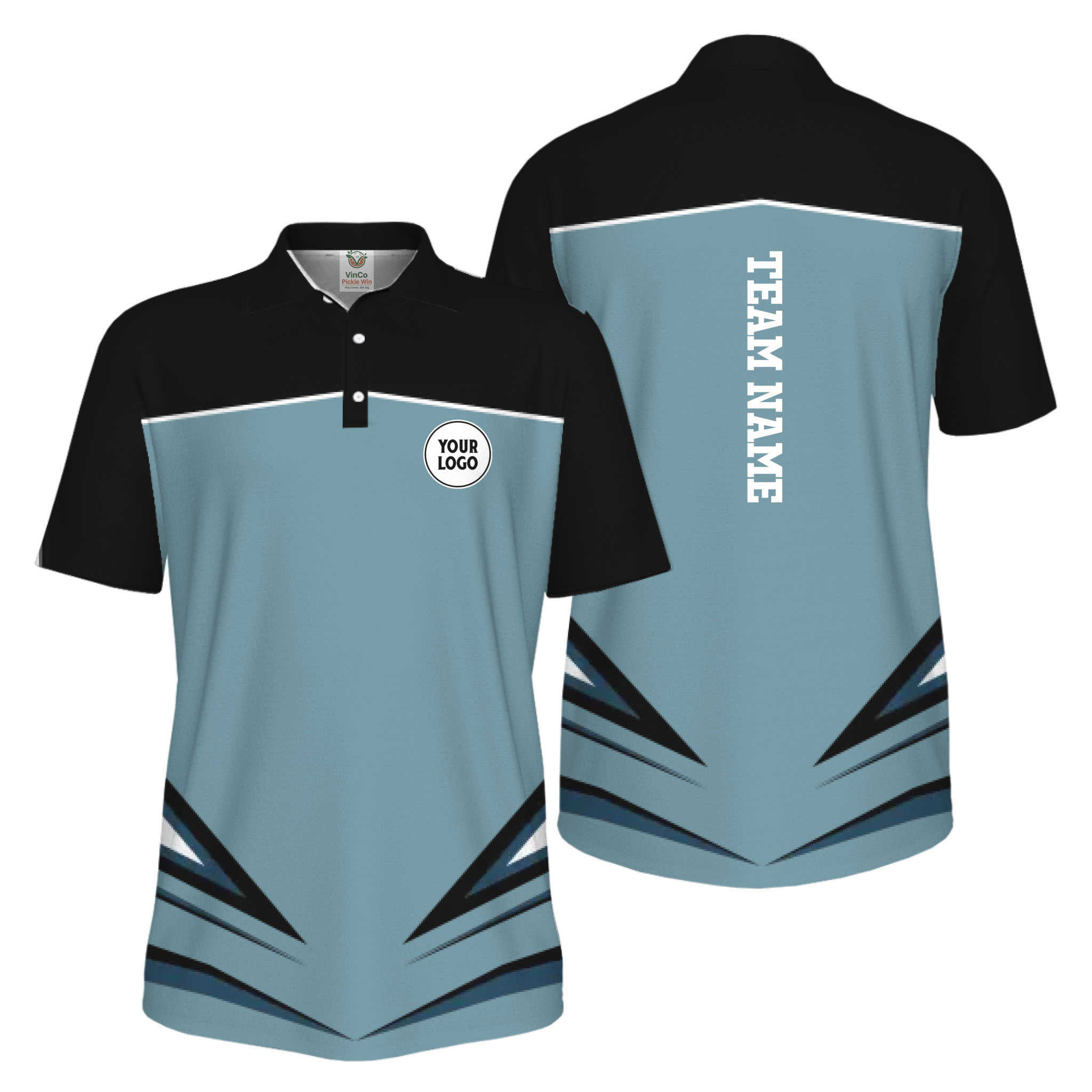 Picklewin Unique Custom Logo For Sport Team UV Protection Men Polo Shirts Bulk Price