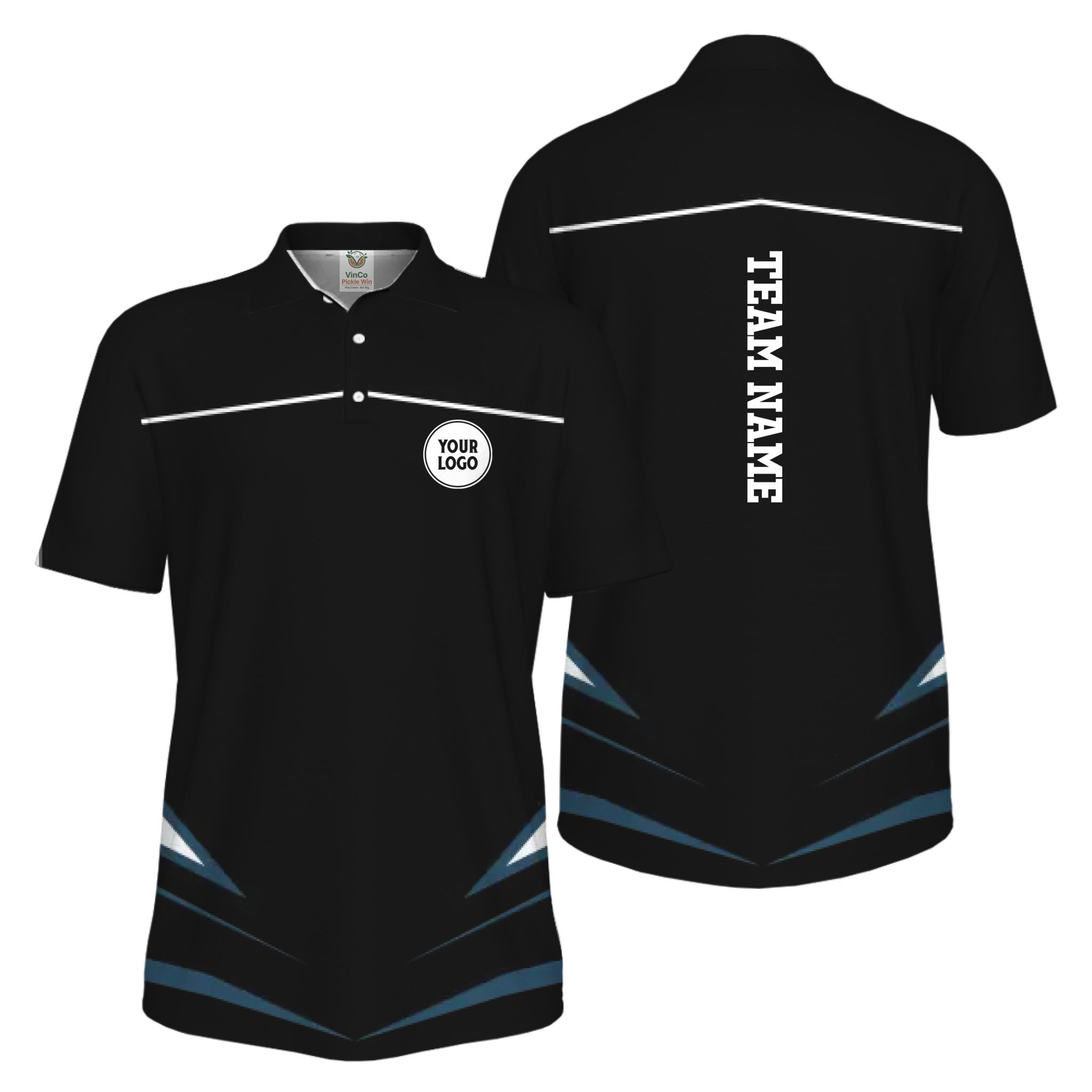 Picklewin Unique Custom Logo For Sport Team UV Protection Men Polo Shirts Bulk Price