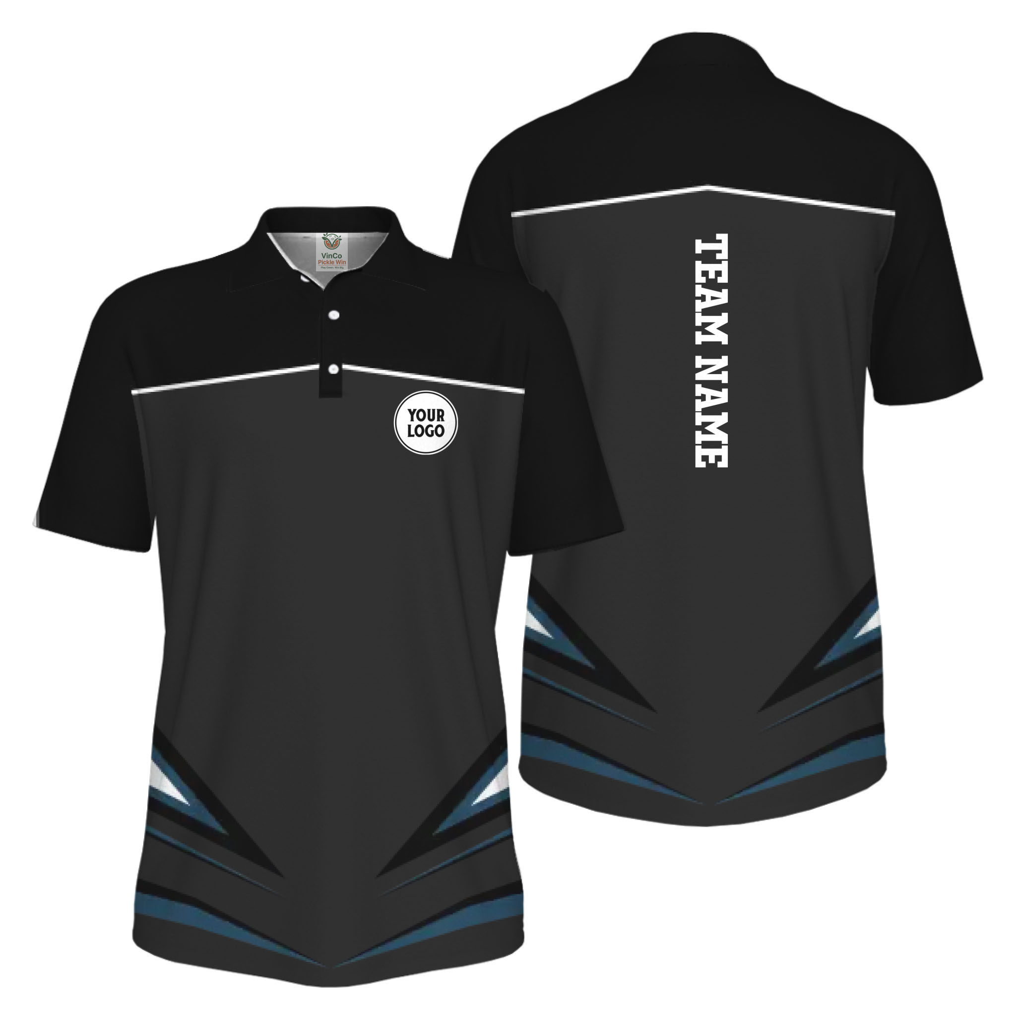 Picklewin Unique Custom Logo For Sport Team UV Protection Men Polo Shirts Bulk Price