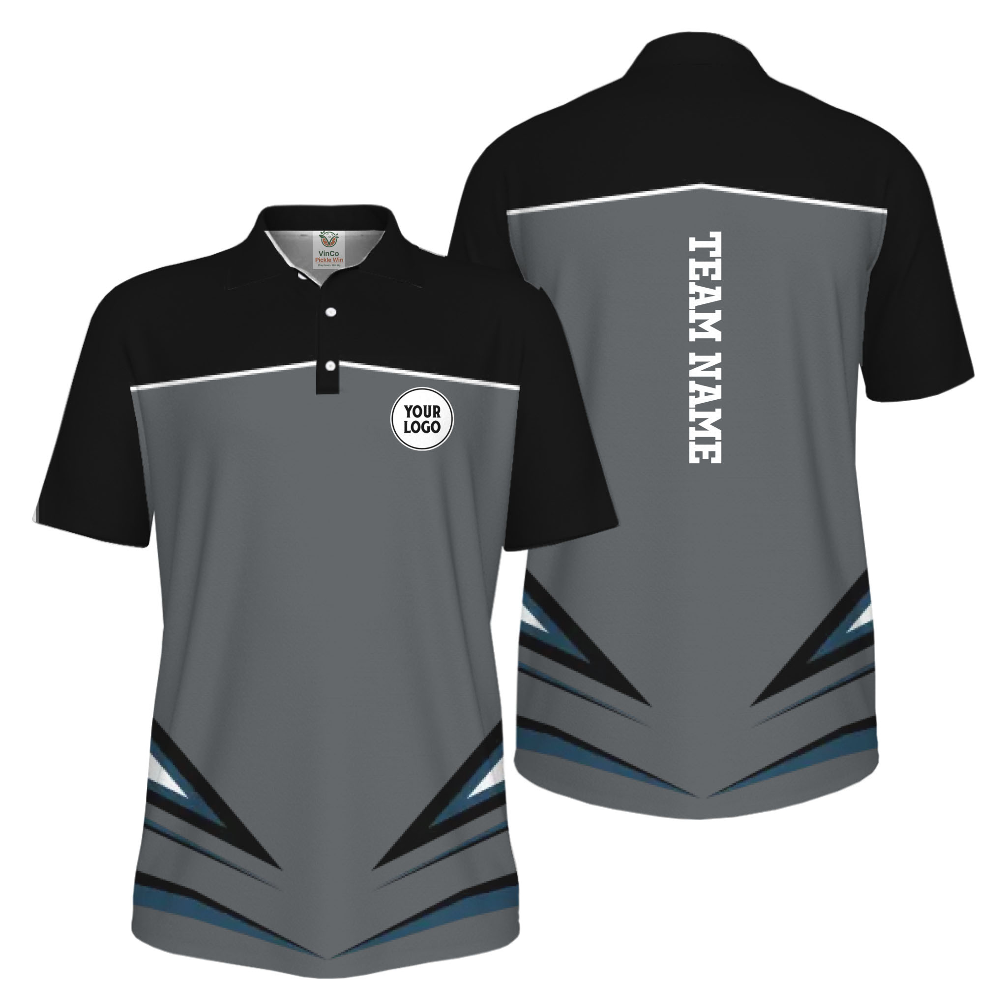 Picklewin Unique Custom Logo For Sport Team UV Protection Men Polo Shirts Bulk Price