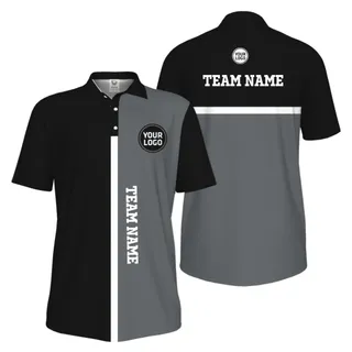 Picklewin Unique Custom Pickleball Vertical Team Name UV Protection Men Polo Shirt 