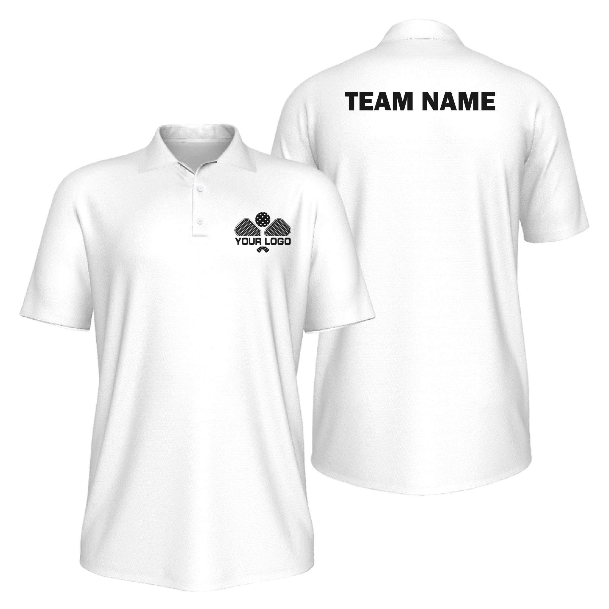 Picklewin Unique Geometric Custom UV Protection Polo Shirt For Men