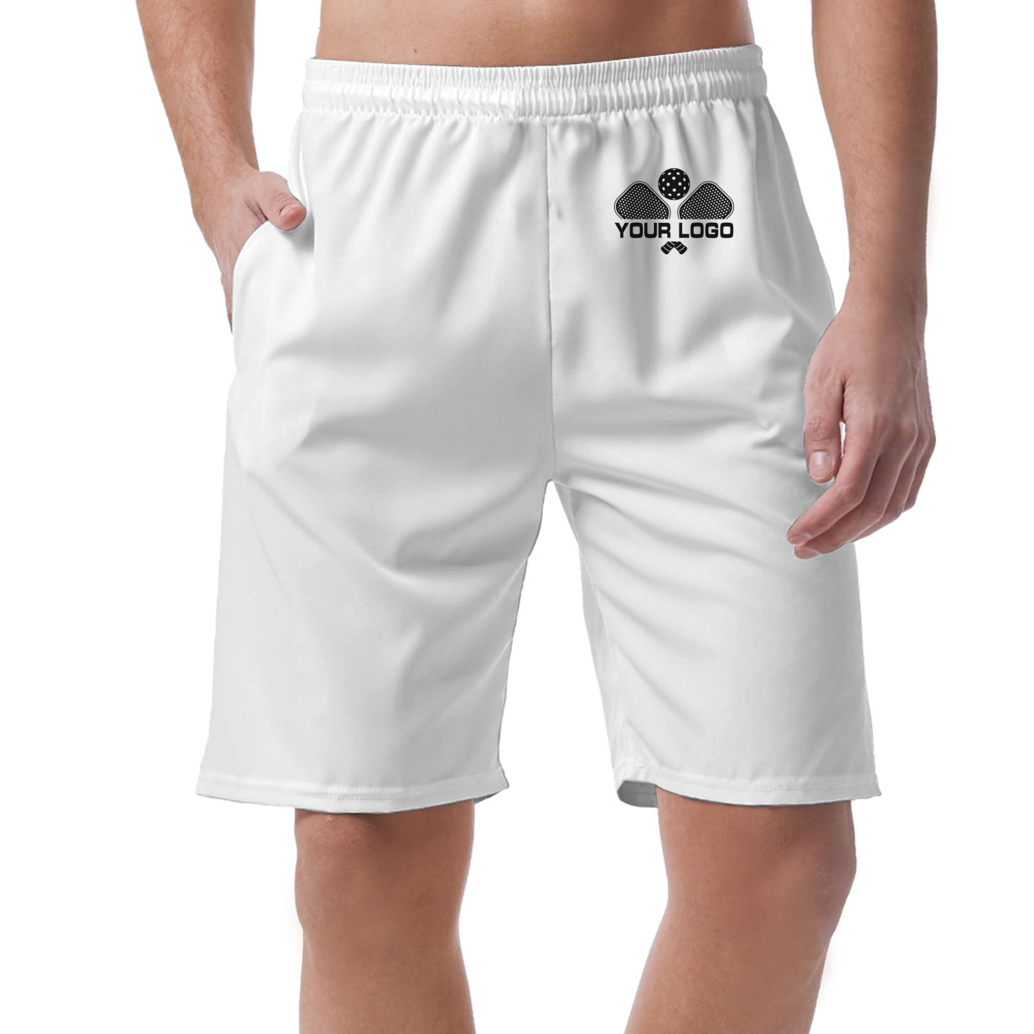 Picklewin Unique Geometric Short Pants Custom For Men