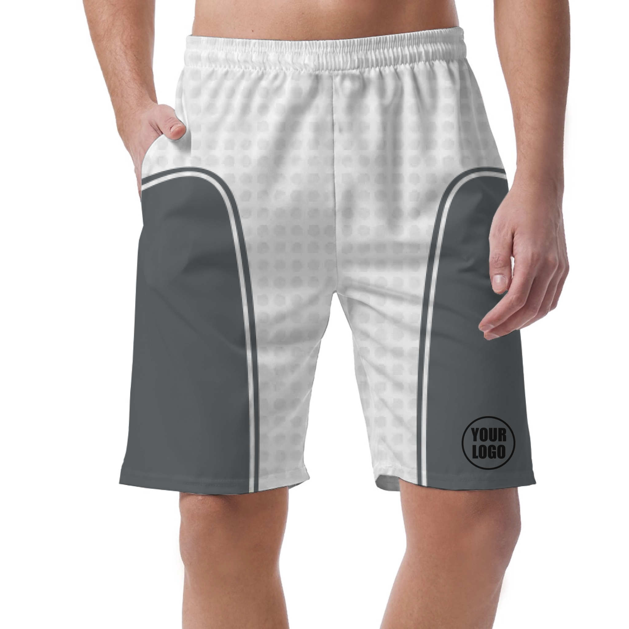 Picklewin Unique Men's Custom Short Pants With Side Panels - alternate