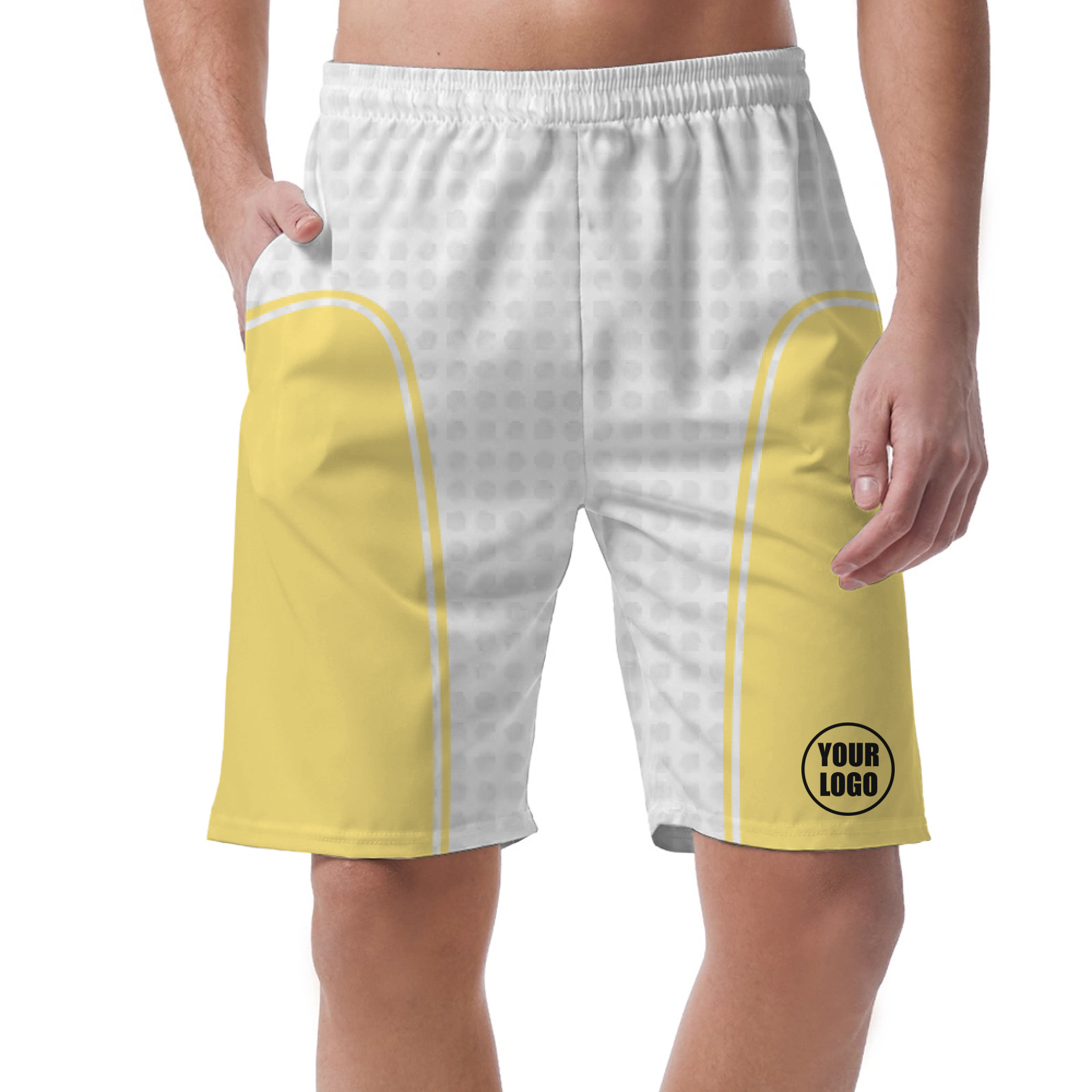 Picklewin Unique Men's Custom Short Pants With Side Panels
