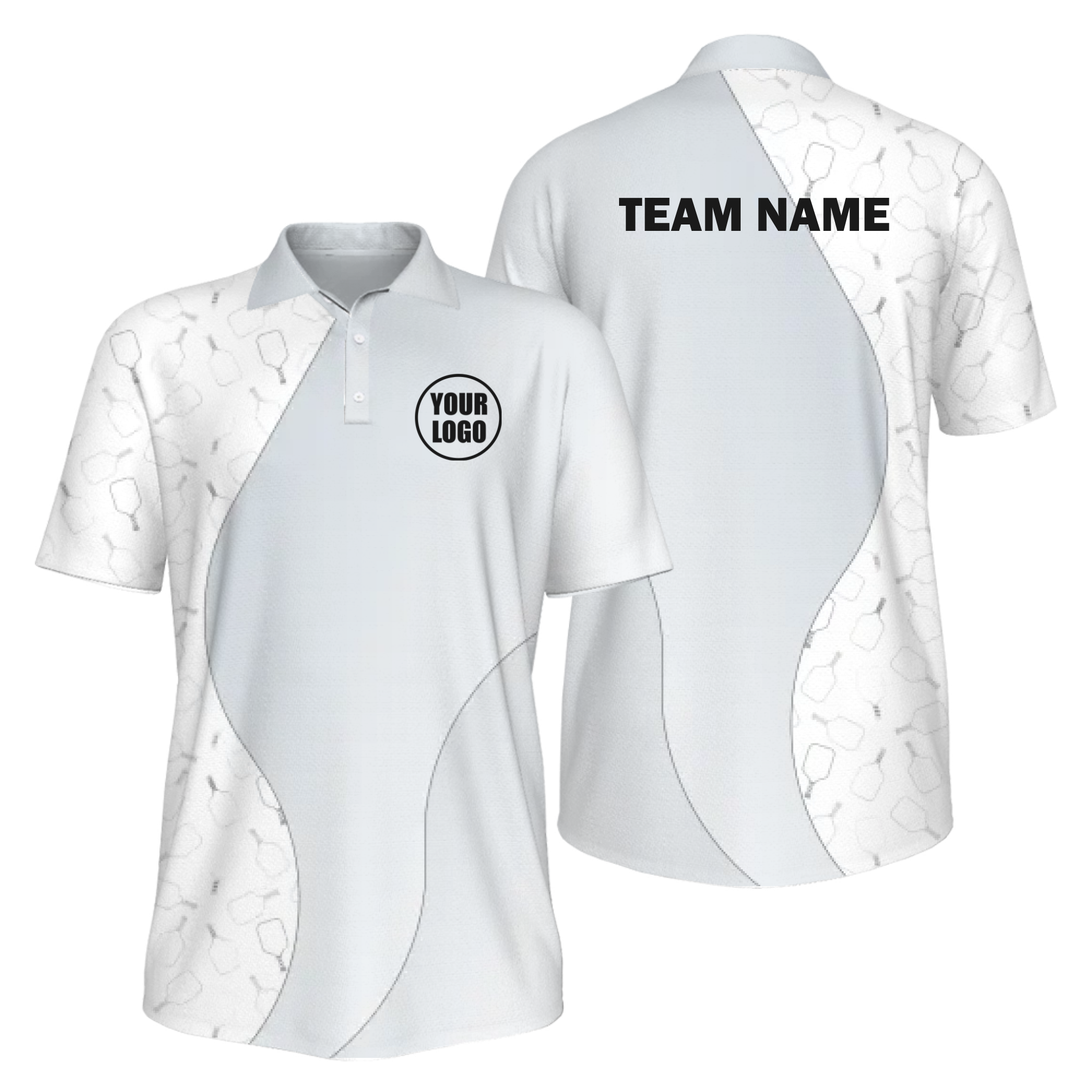 Picklewin Unique Monochrome Men's UV Protection Polo Shirt