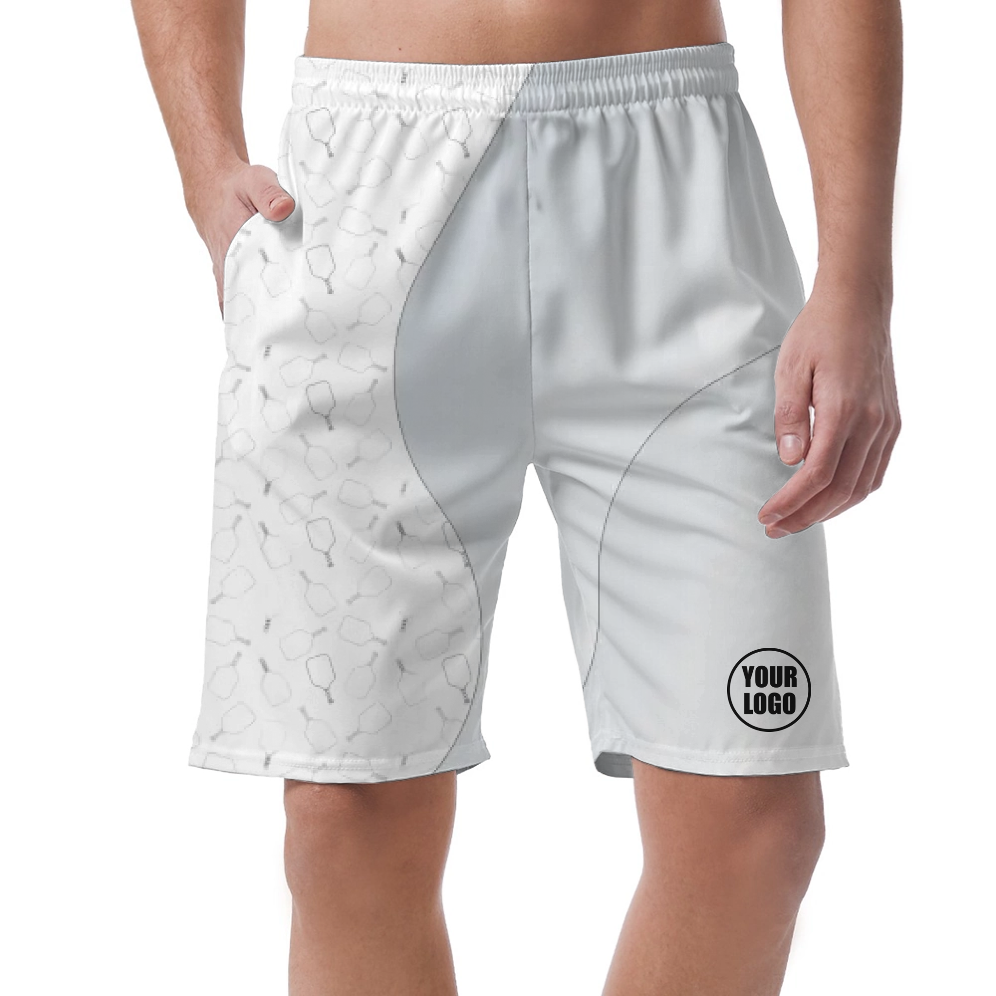 Picklewin Unique Monochrome Short Pants Customized For Men