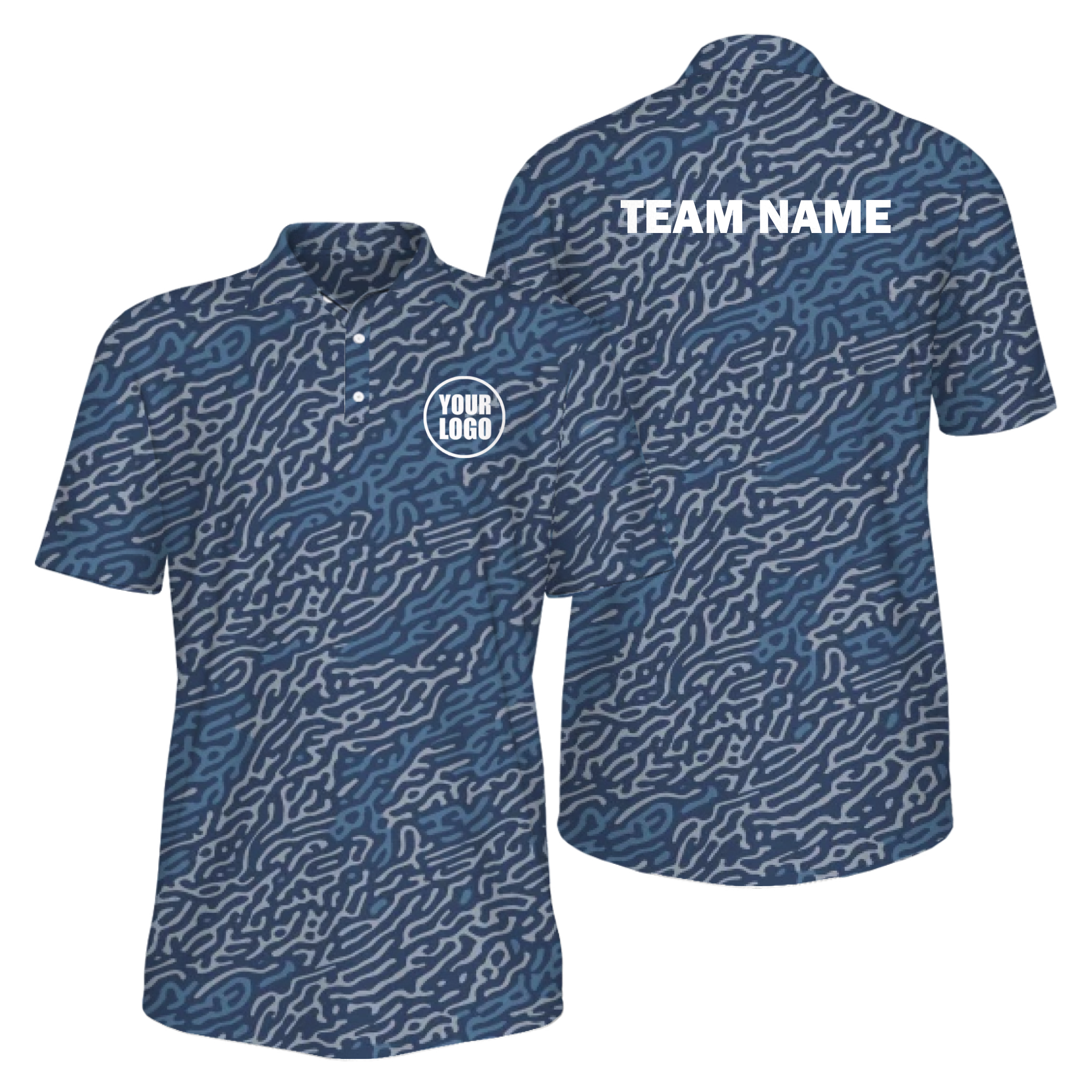 Picklewin Unique Pattern UV Protection Polo Shirt For Men