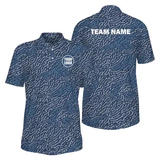 Picklewin Unique Pattern UV Protection Polo Shirt For Men