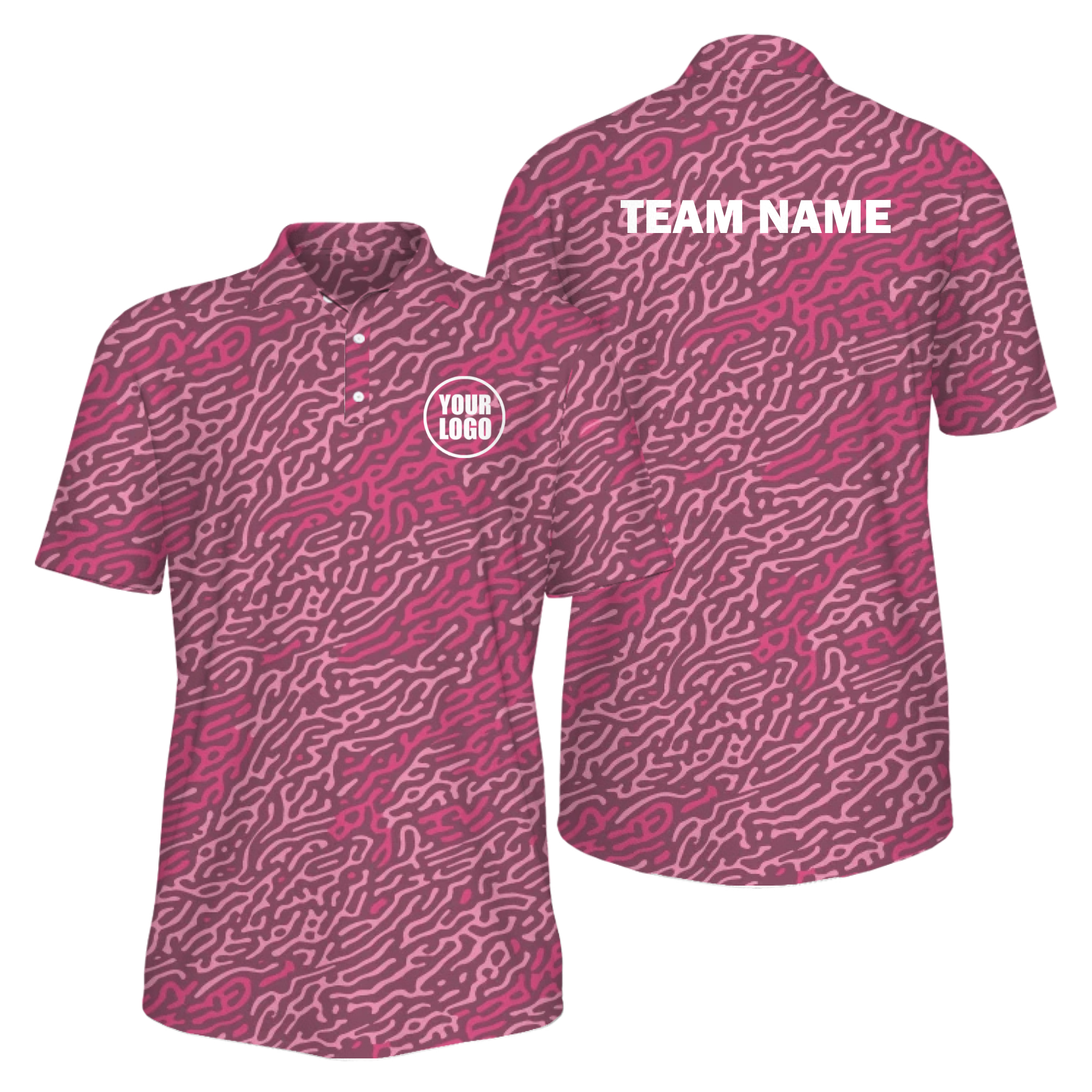 Picklewin Unique Pattern UV Protection Polo Shirt For Men