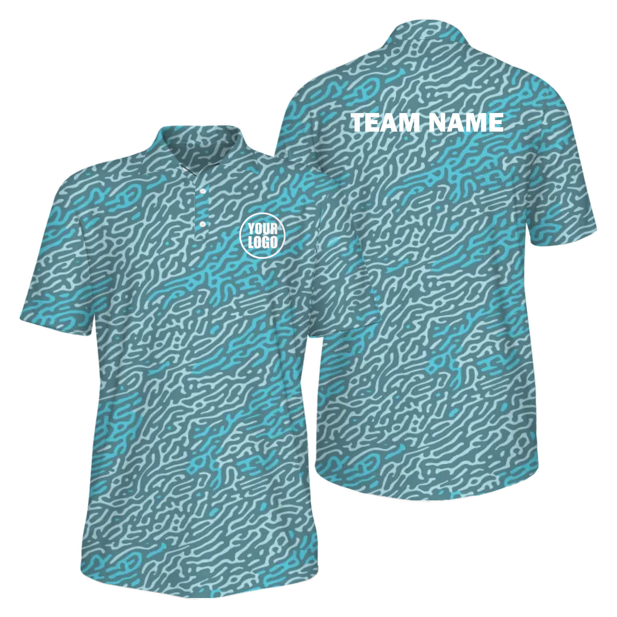 Picklewin Unique Pattern UV Protection Polo Shirt For Men