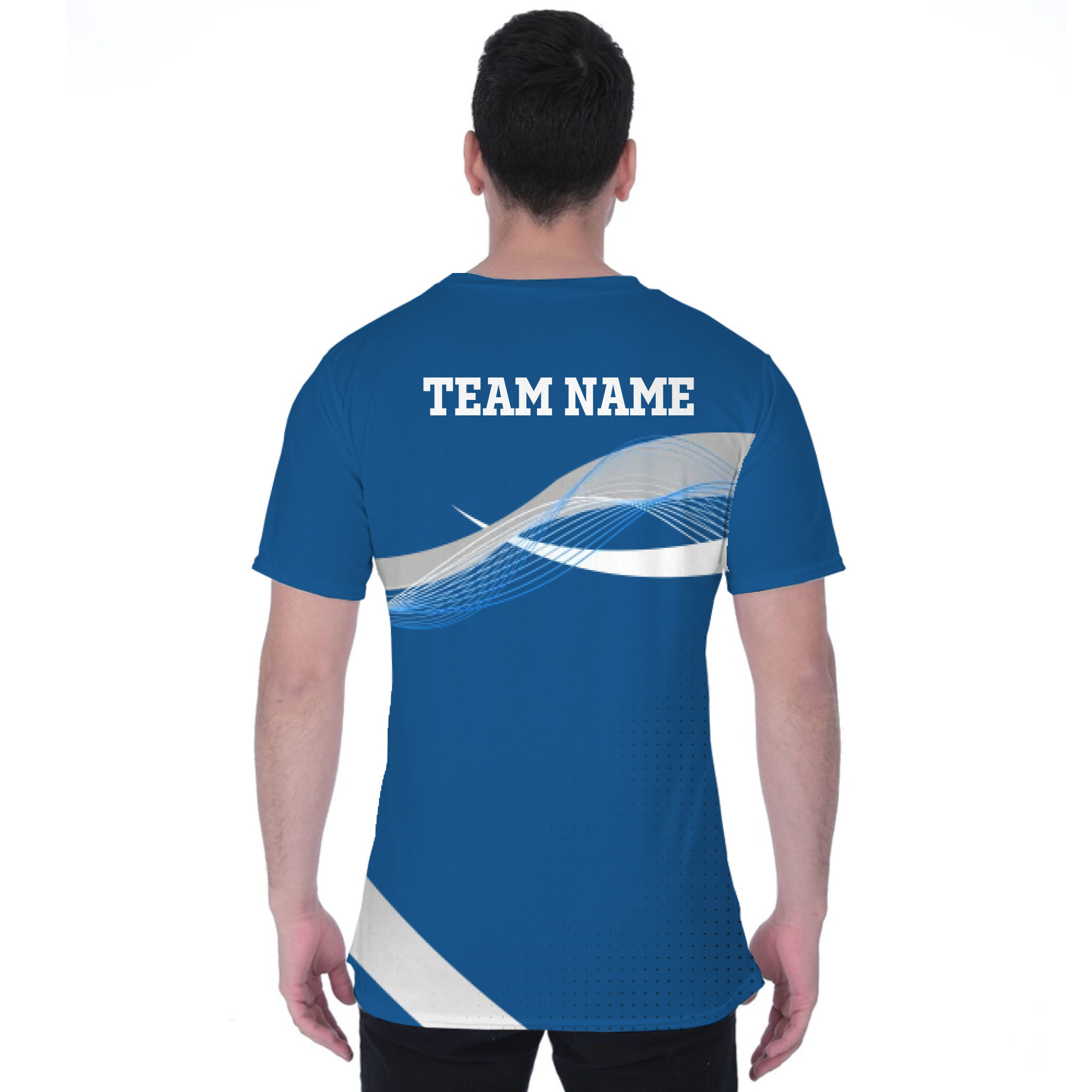 Picklewin Wavy Custom Sport Logo Moisture-wicking T-shirt  - alternate