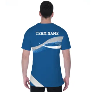 Picklewin Wavy Custom Sport Logo Moisture-wicking T-shirt  – alternate