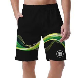 Picklewin Wavy Customized Sport Men's Short Pants