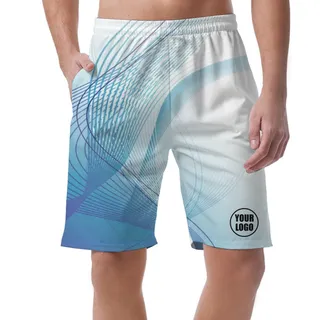 Picklewin Wavy Flow Customized Short Pants For Men