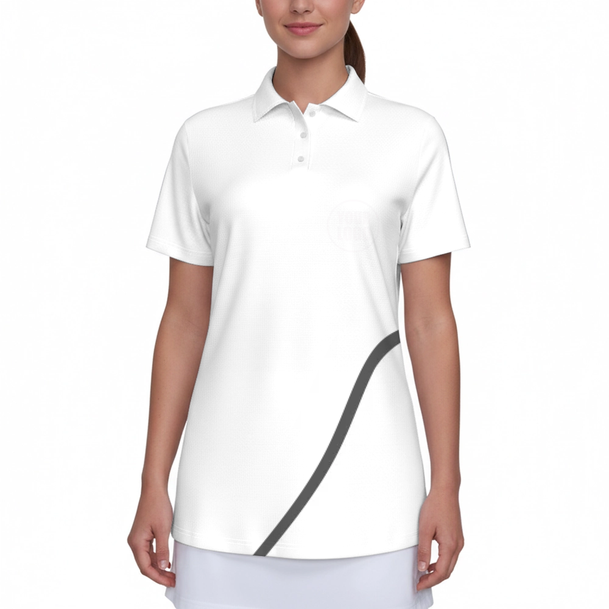Picklewin Women's Custom UV Protection Polo Shirt Minimal Style