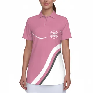Picklewin Women's Custom UV Protection Polo Shirt Minimal Style