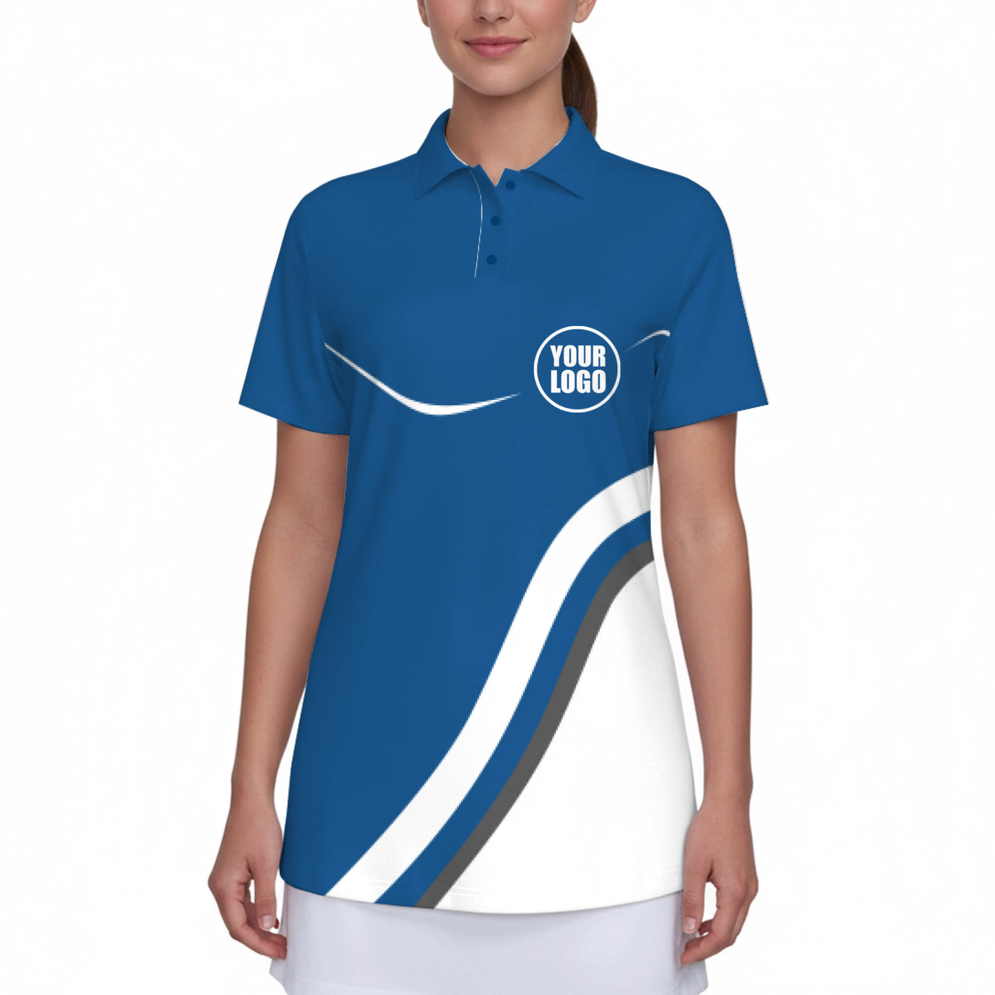 Picklewin Women's Custom UV Protection Polo Shirt Minimal Style