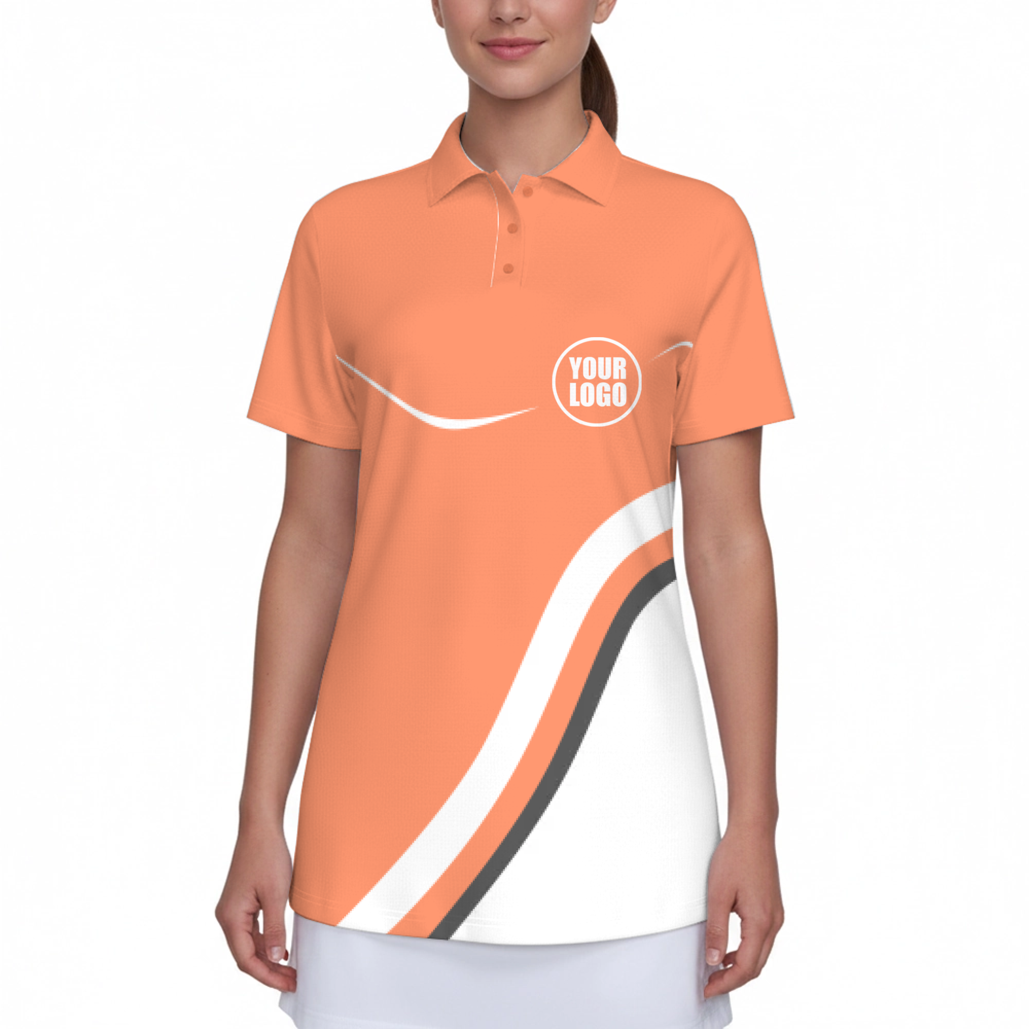 Picklewin Women's Custom UV Protection Polo Shirt Minimal Style