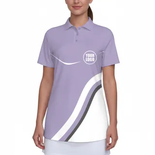 Picklewin Women's Custom UV Protection Polo Shirt Minimal Style – alternate