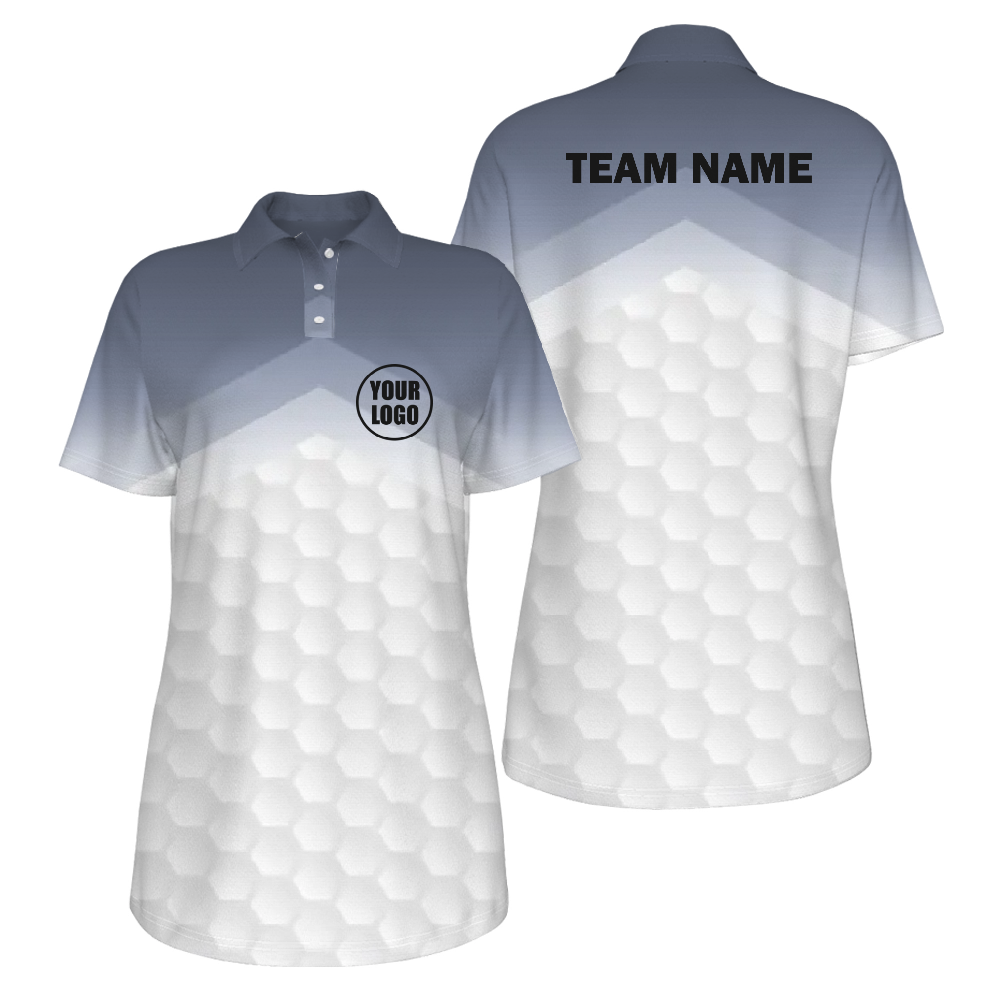 Picklewin Women's Custom UV Protection Polo Shirt With Simple Gradient Style