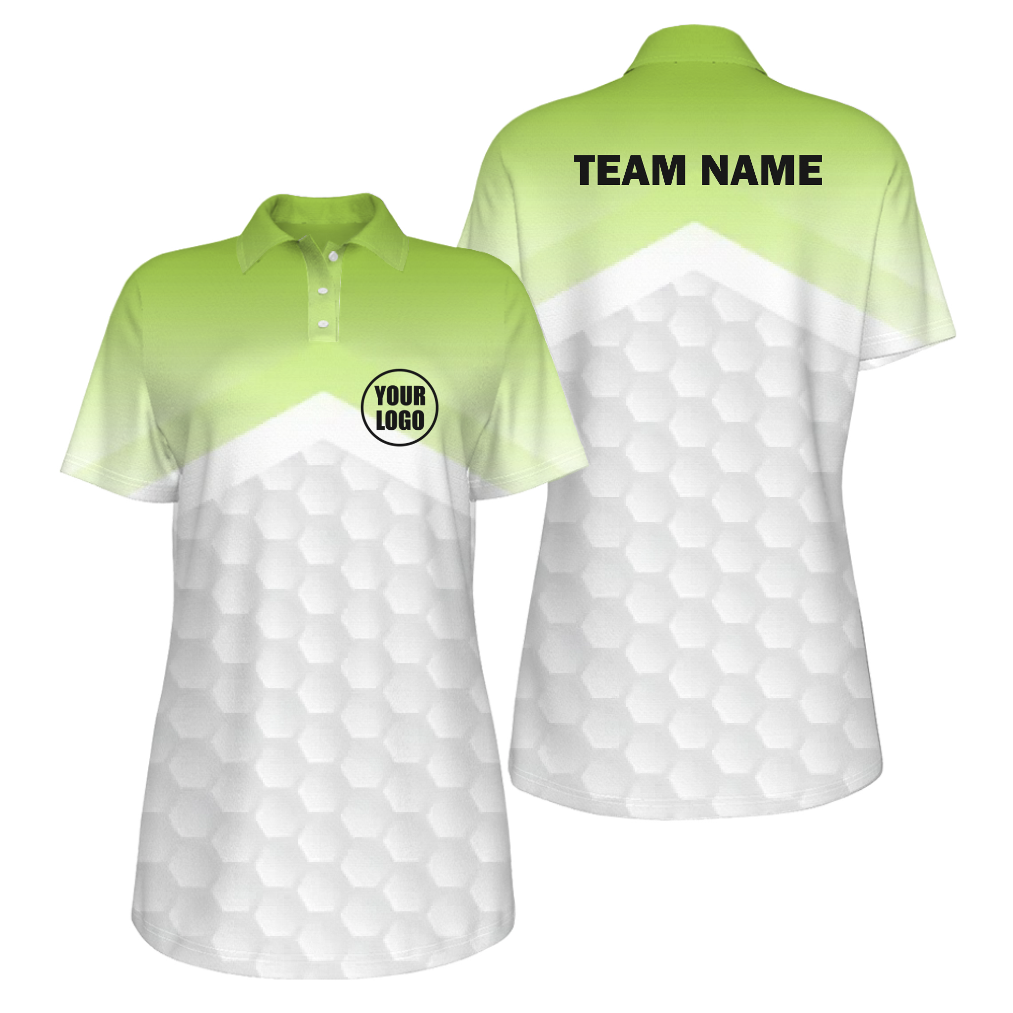Picklewin Women's Custom UV Protection Polo Shirt With Simple Gradient Style