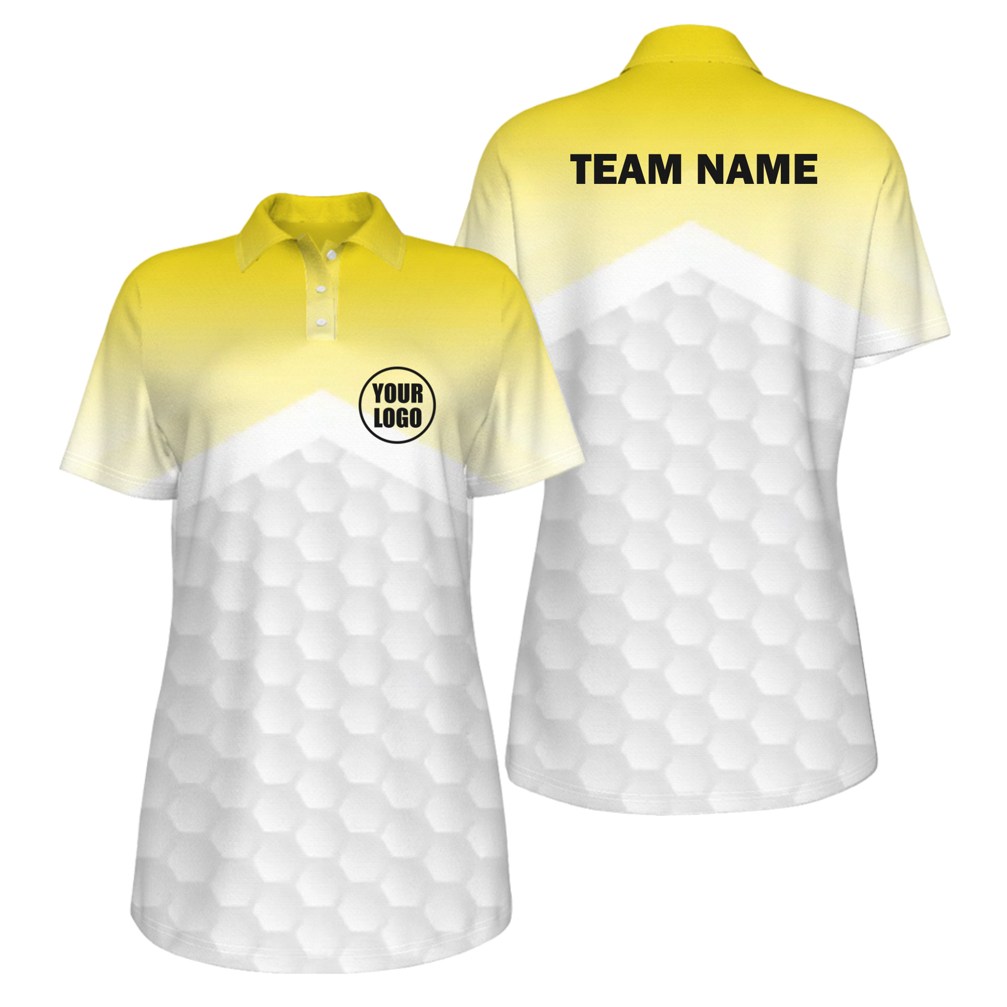 Picklewin Women's Custom UV Protection Polo Shirt With Simple Gradient Style