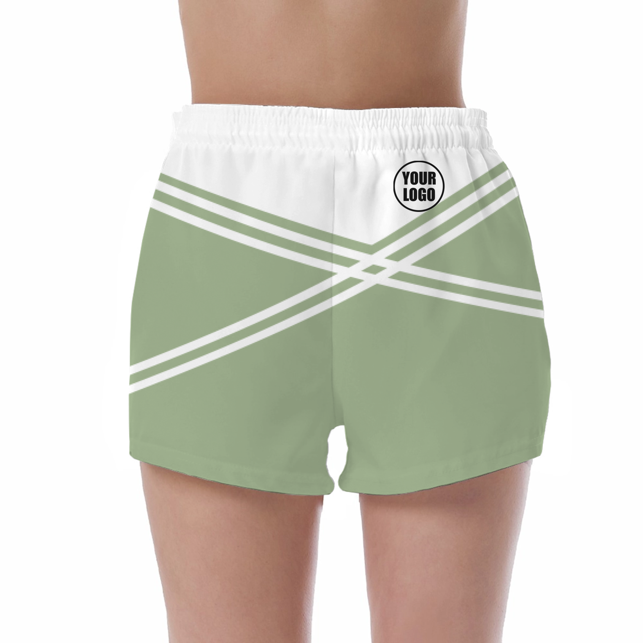 Picklewin Women's Custom UV Protection Shorts With Unique Color Blocks