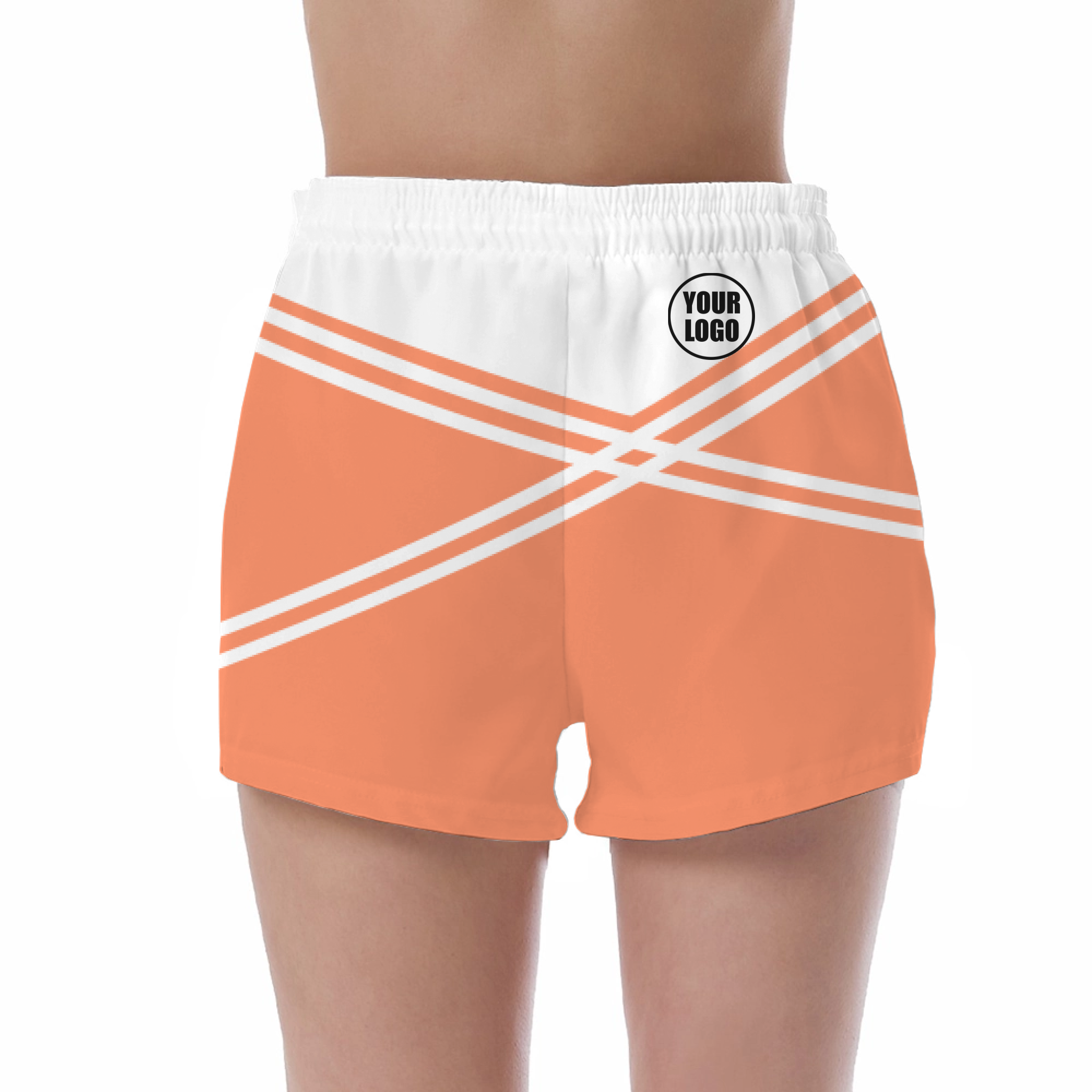 Picklewin Women's Custom UV Protection Shorts With Unique Color Blocks - alternate