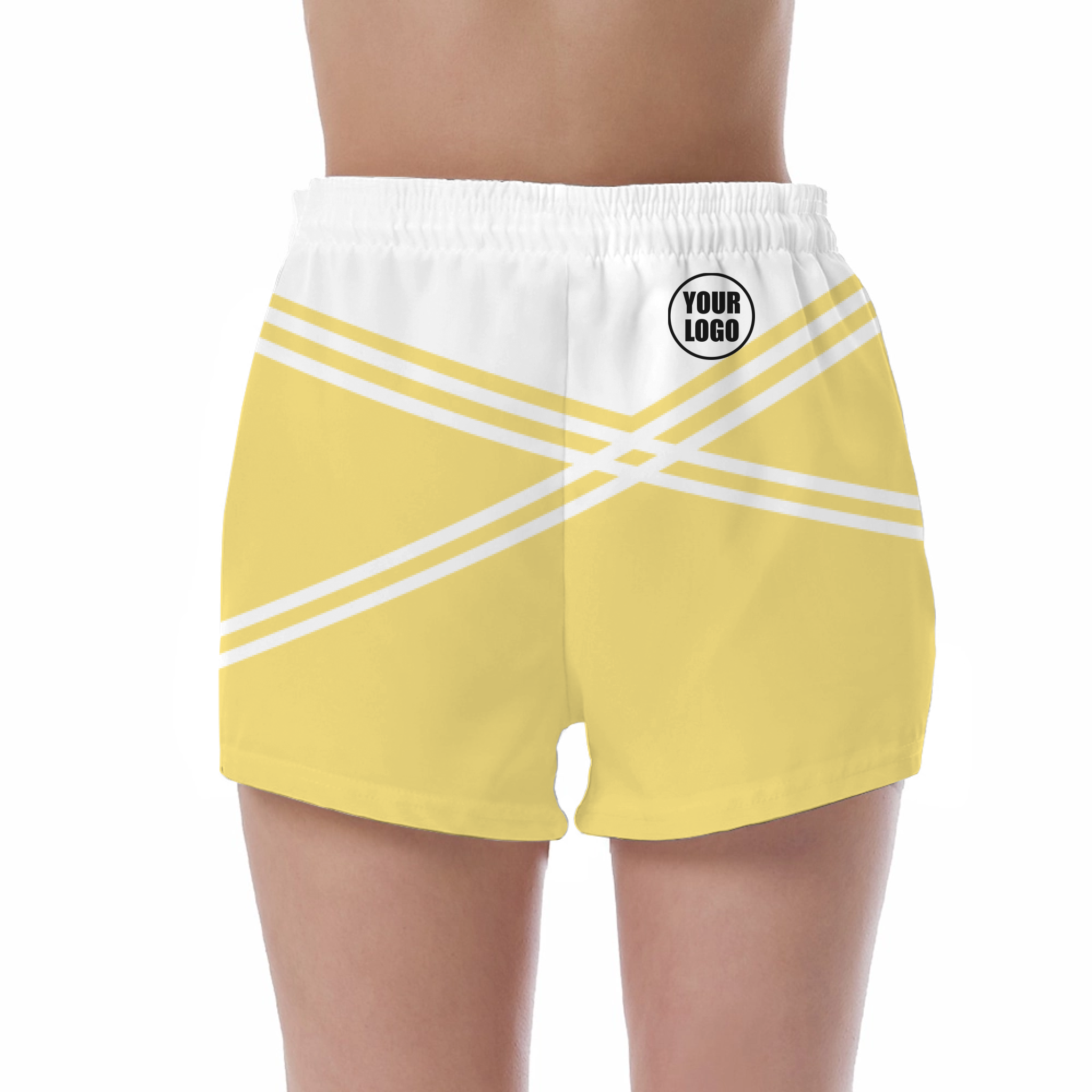 Picklewin Women's Custom UV Protection Shorts With Unique Color Blocks