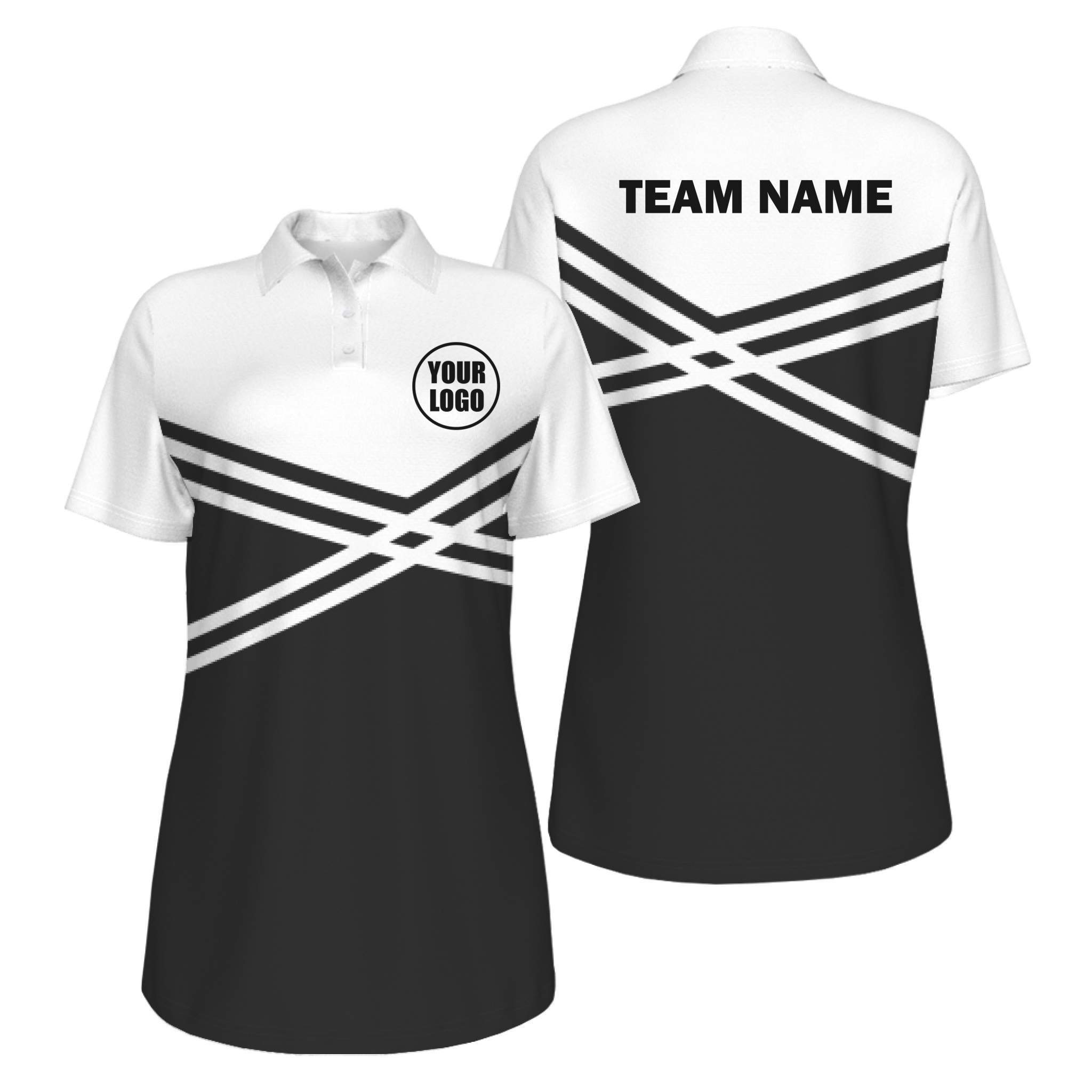 Picklewin Women's Customized UV Protection Polo Shirt With Unique Color Blocks
