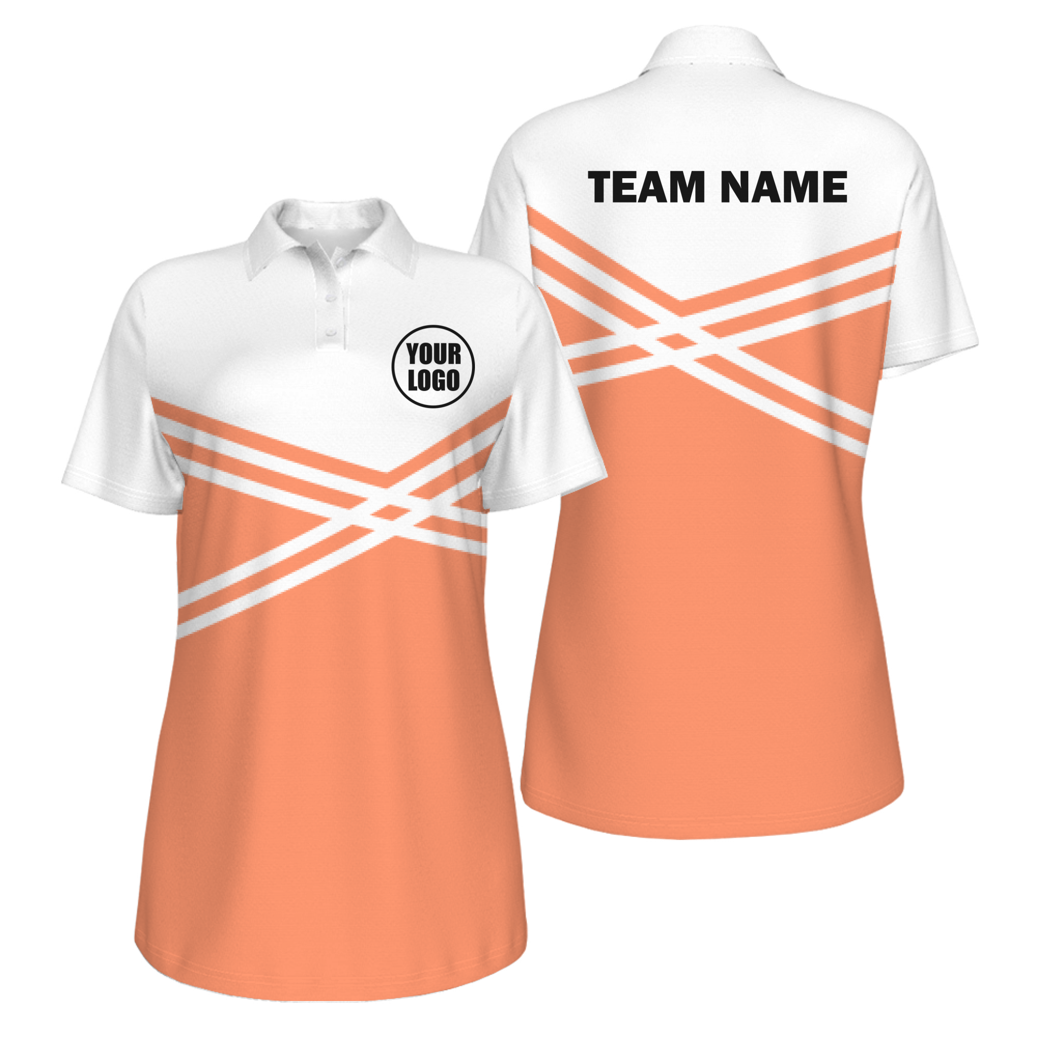 Picklewin Women's Customized UV Protection Polo Shirt With Unique Color Blocks - alternate