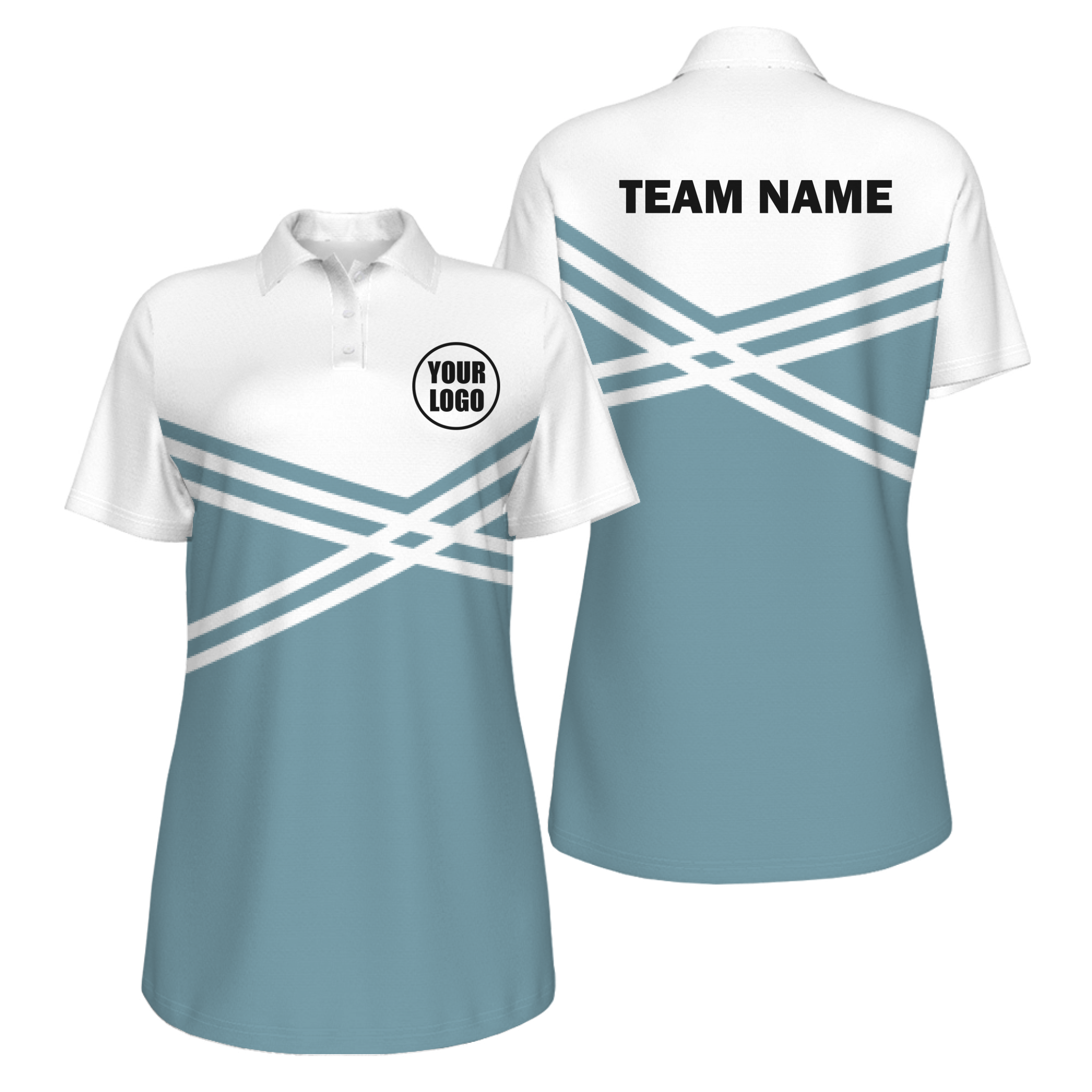 Picklewin Women's Customized UV Protection Polo Shirt With Unique Color Blocks