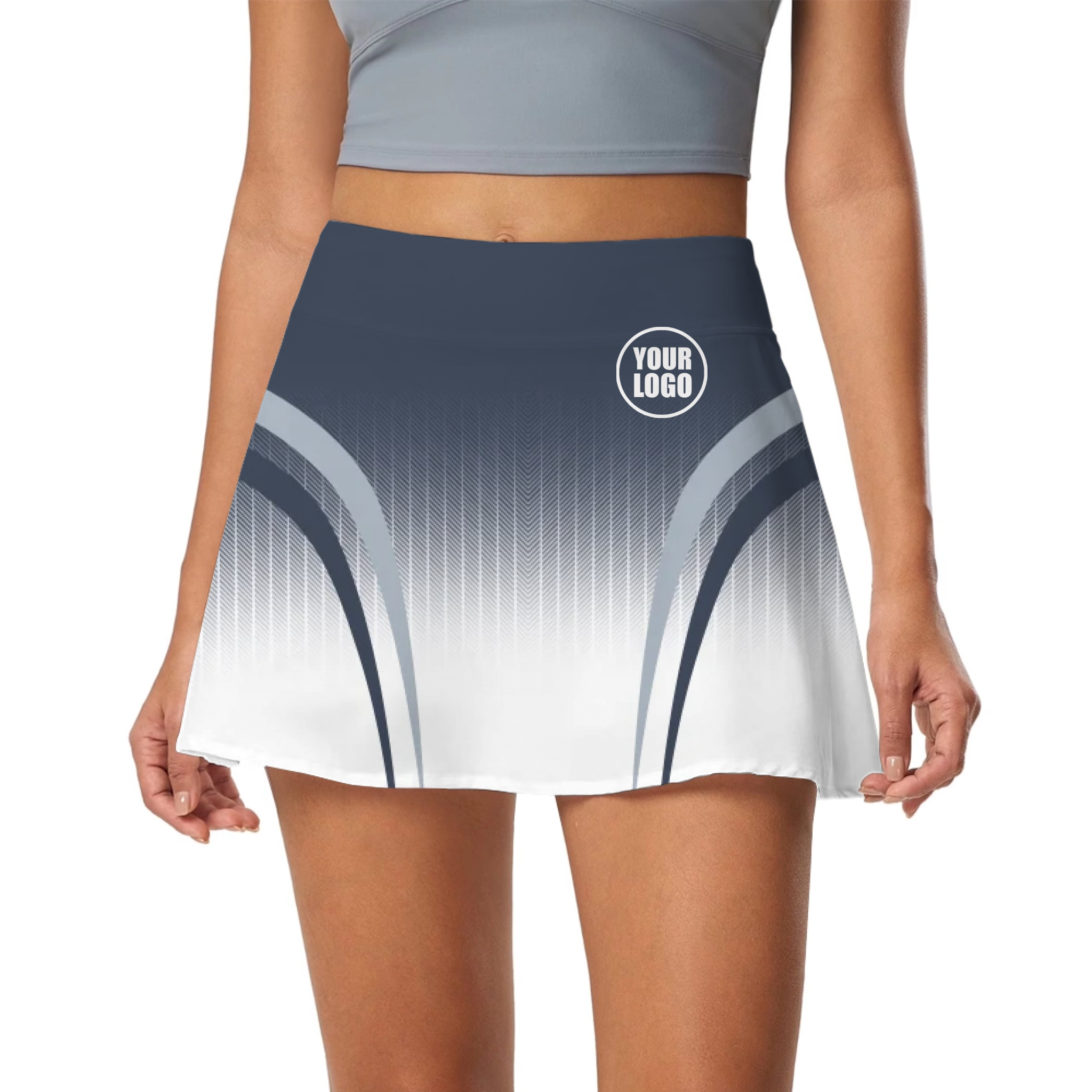Picklewin Women's Sporty Gradient Customized Skort