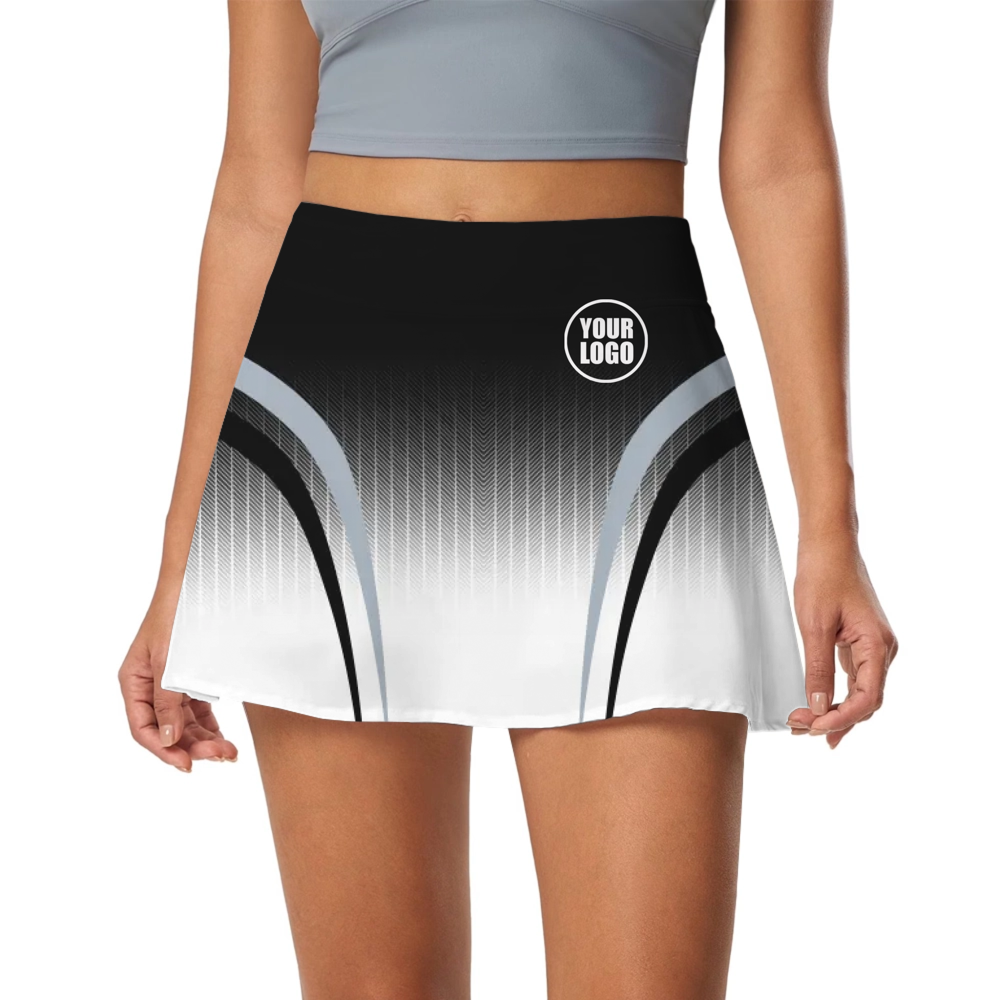 Picklewin Women's Sporty Gradient Customized Skort