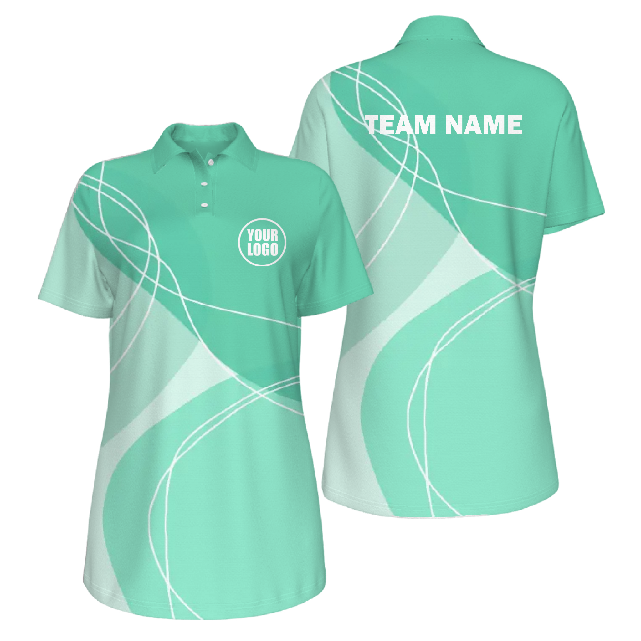 Picklewin Women's UV Protection Polo Unique Motion
