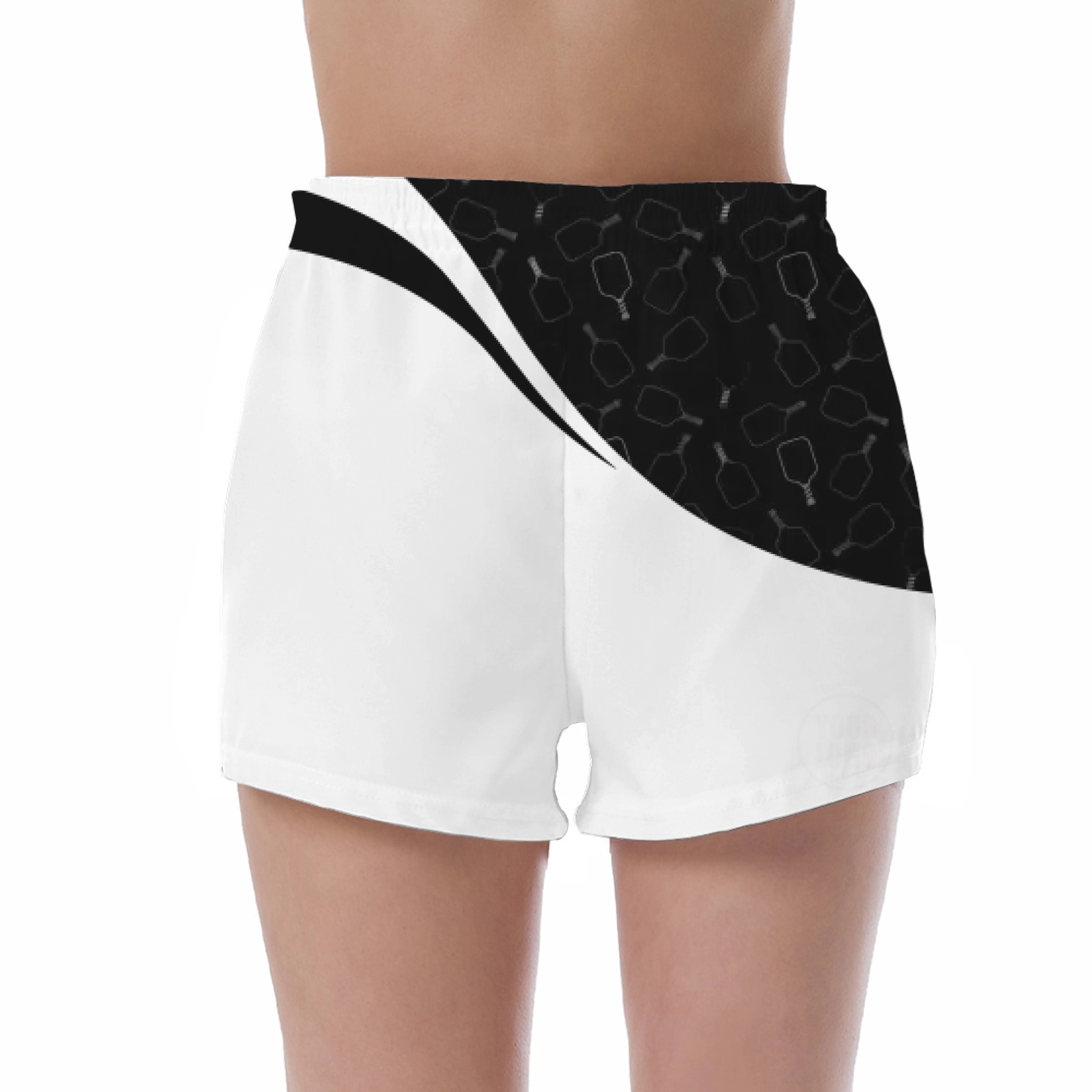 Picklewin Women's UV Protection Shorts With Special Pickleball Pattern - alternate