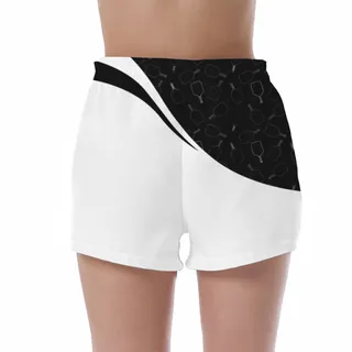Picklewin Women's UV Protection Shorts With Special Pickleball Pattern – alternate