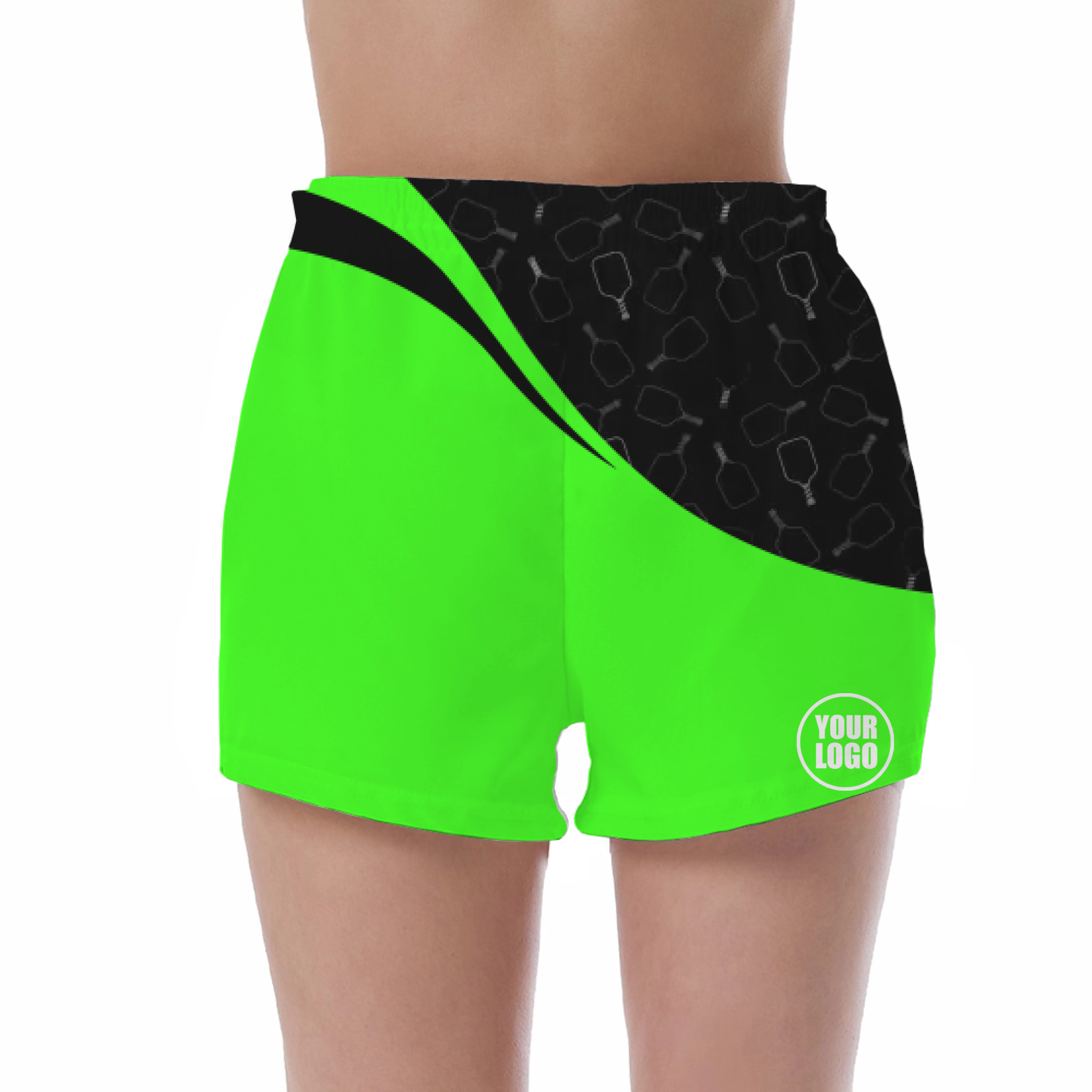 Picklewin Women's UV Protection Shorts With Special Pickleball Pattern