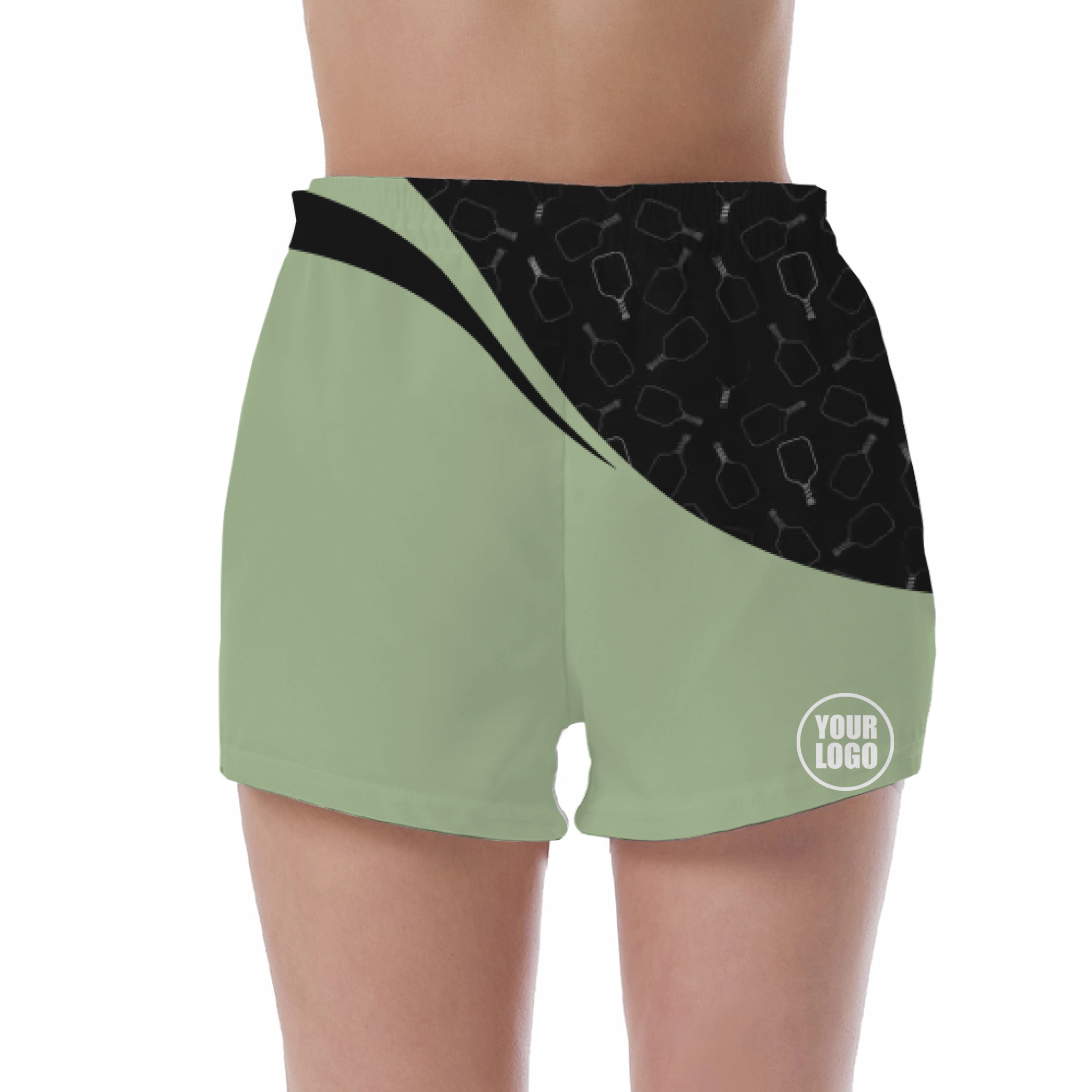 Picklewin Women's UV Protection Shorts With Special Pickleball Pattern