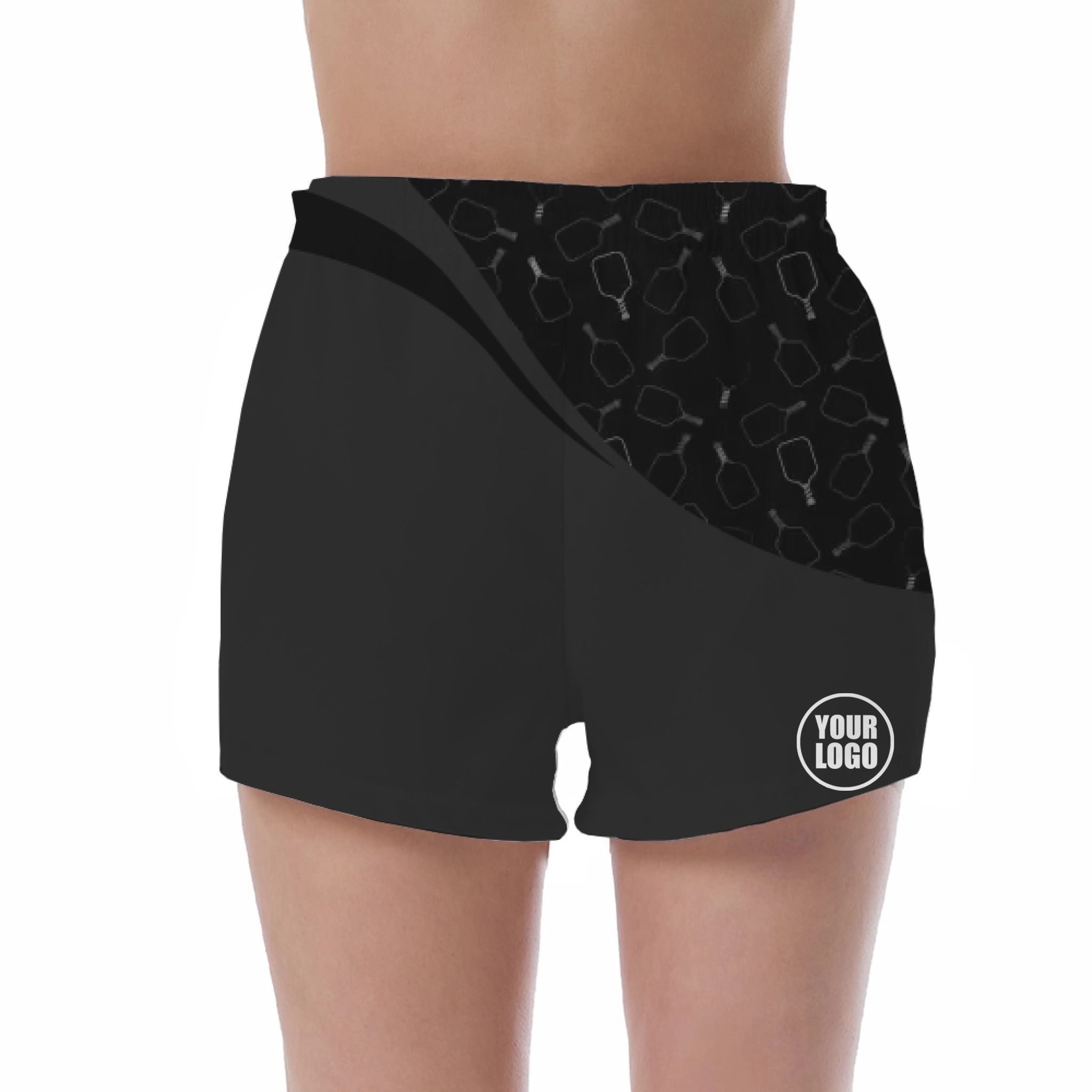 Picklewin Women's UV Protection Shorts With Special Pickleball Pattern