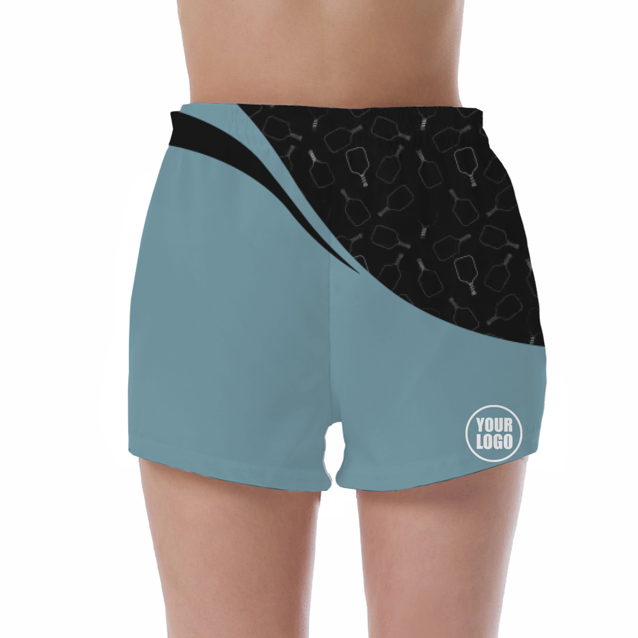 Picklewin Women's UV Protection Shorts With Special Pickleball Pattern