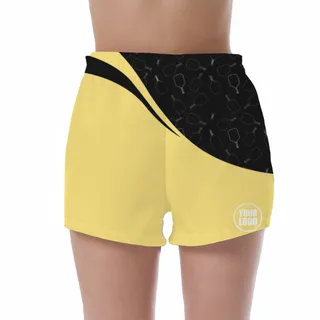 Picklewin Women's UV Protection Shorts With Special Pickleball Pattern
