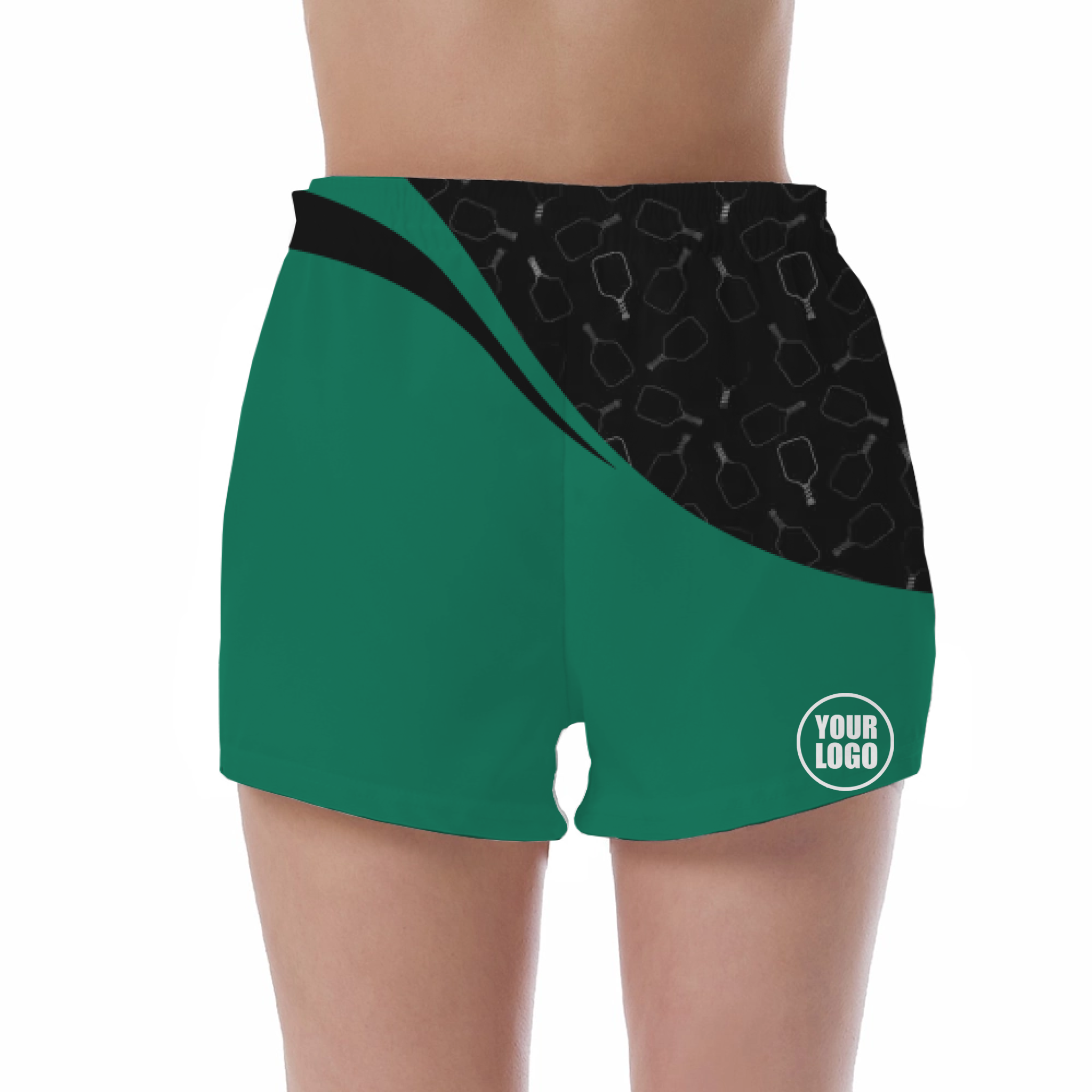 Picklewin Women's UV Protection Shorts With Special Pickleball Pattern