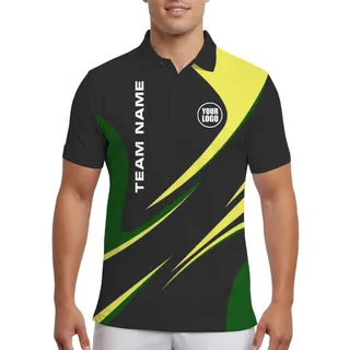 Picklewin Custom Logo And Team Name UV Protection Polo Shirt For Men